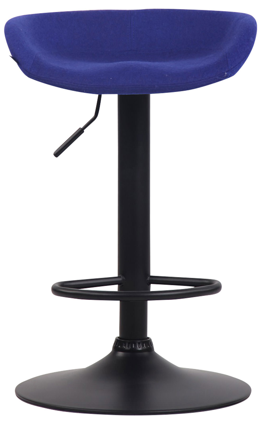 Barhocker Anaheim Filz schwarz, blau