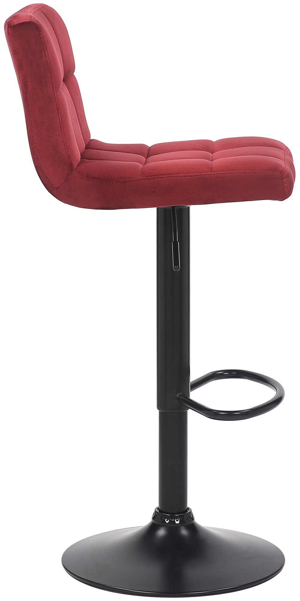2er Set Barhocker Feni Samt, rot