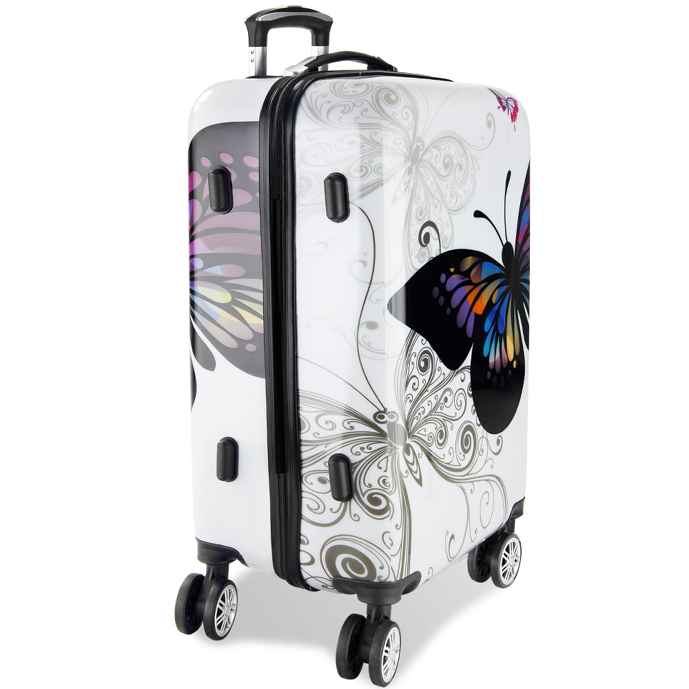 Hartschalenkoffer-Set Butterfly 3-tlg Polycarbonat
