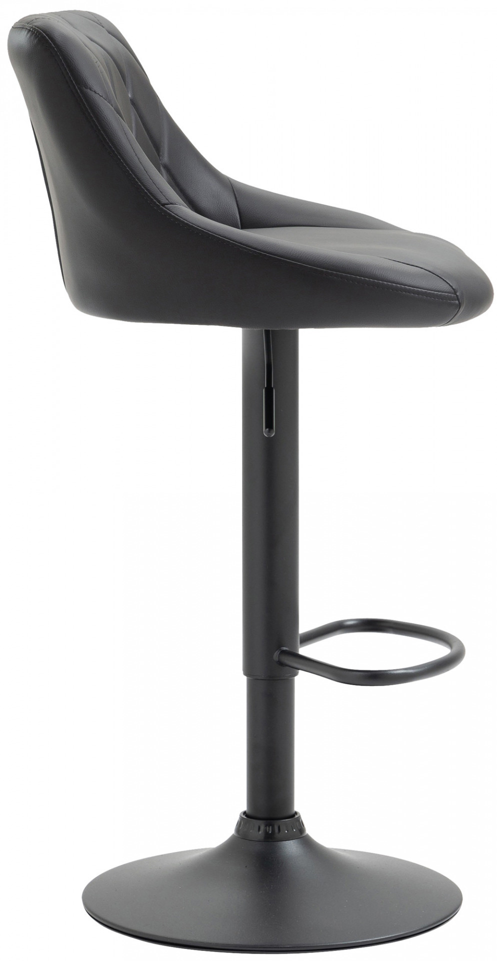 Barhocker Lazio Kunstleder schwarz, schwarz