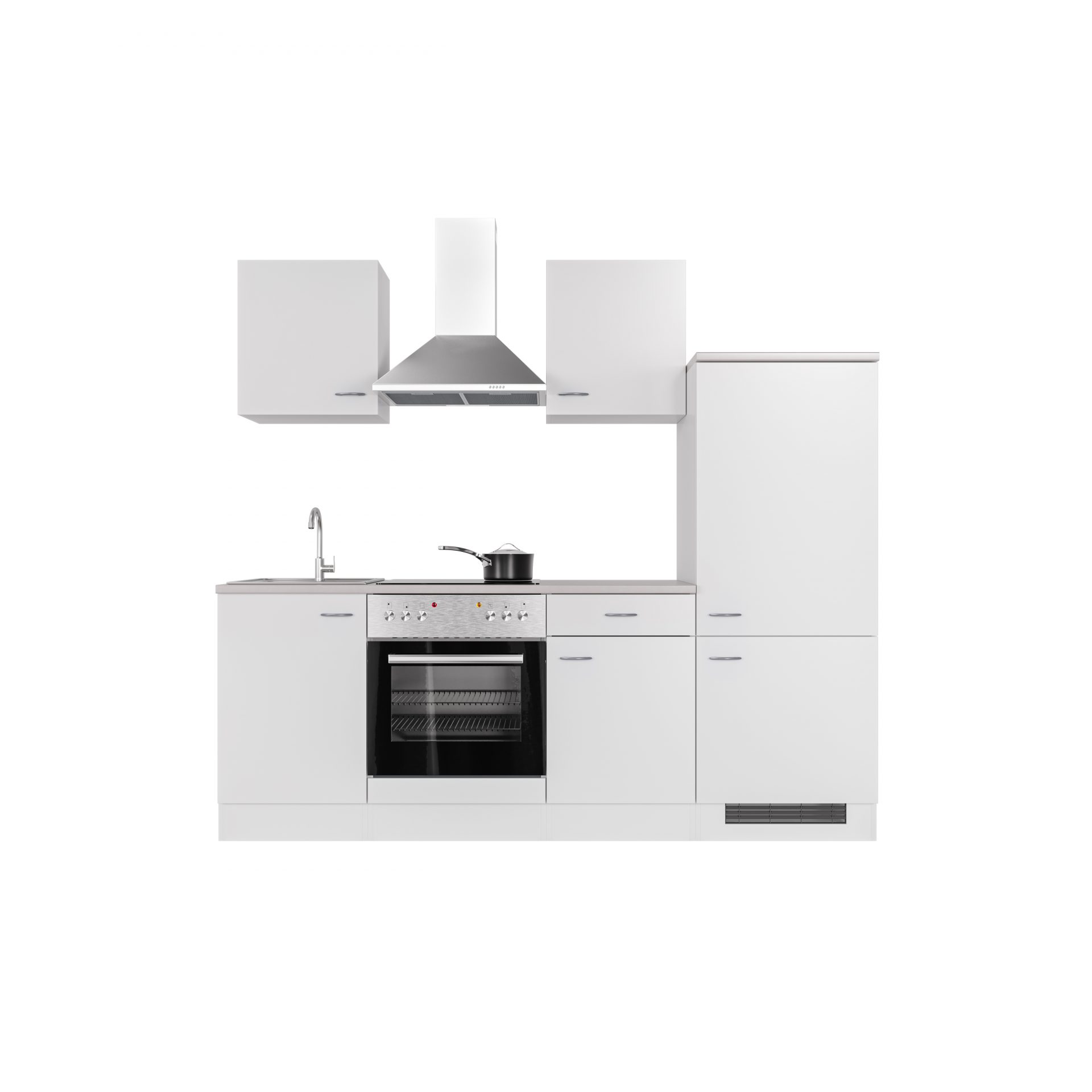 Küchenzeile WITO 220 cm mit E-Geräten