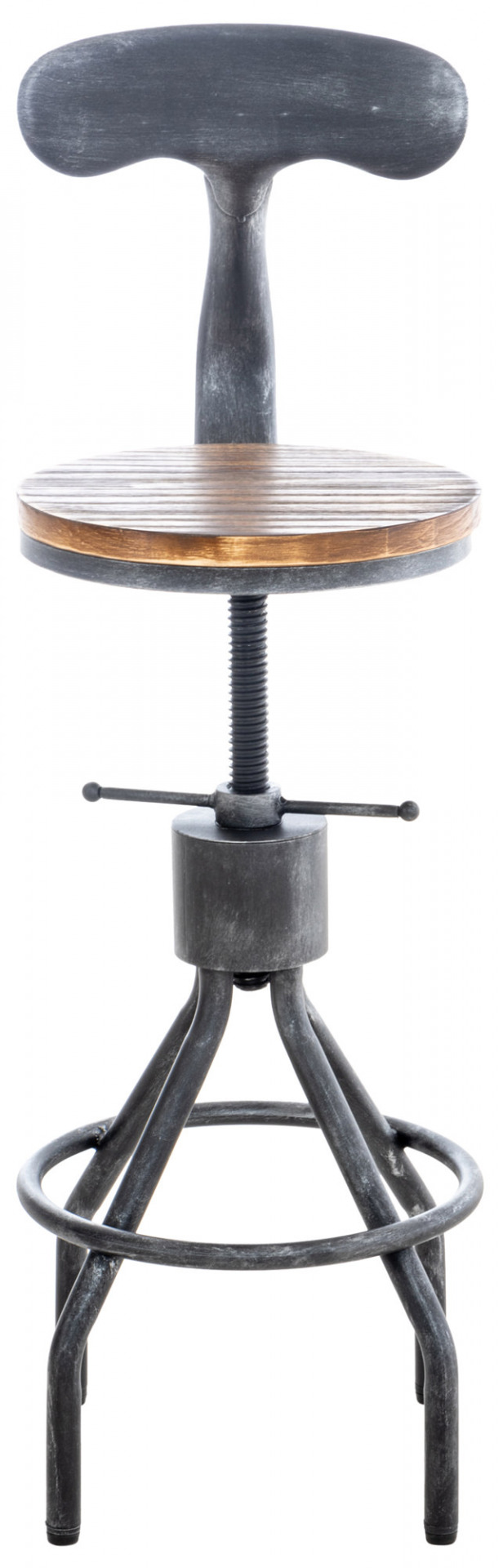 2er Set Barhocker Hanam, antik silber
