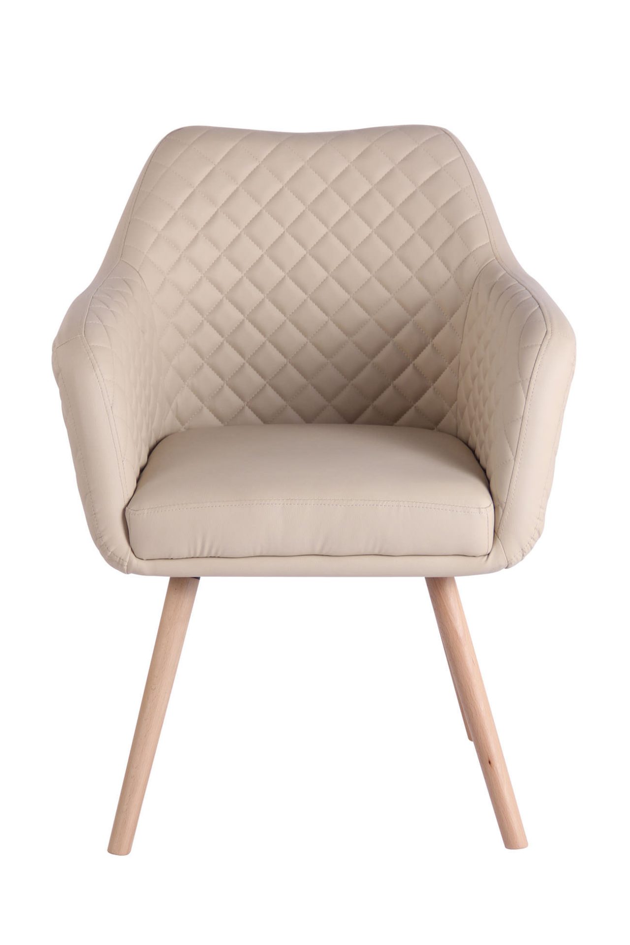 Esszimmerstuhl Gent Kunstleder natura, creme