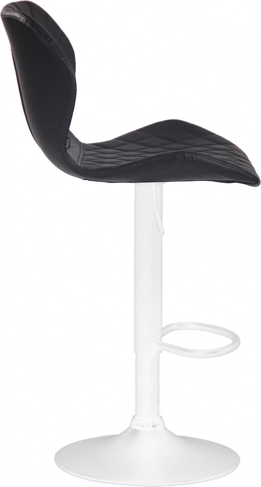 Barhocker Cork Kunstleder weiß, schwarz