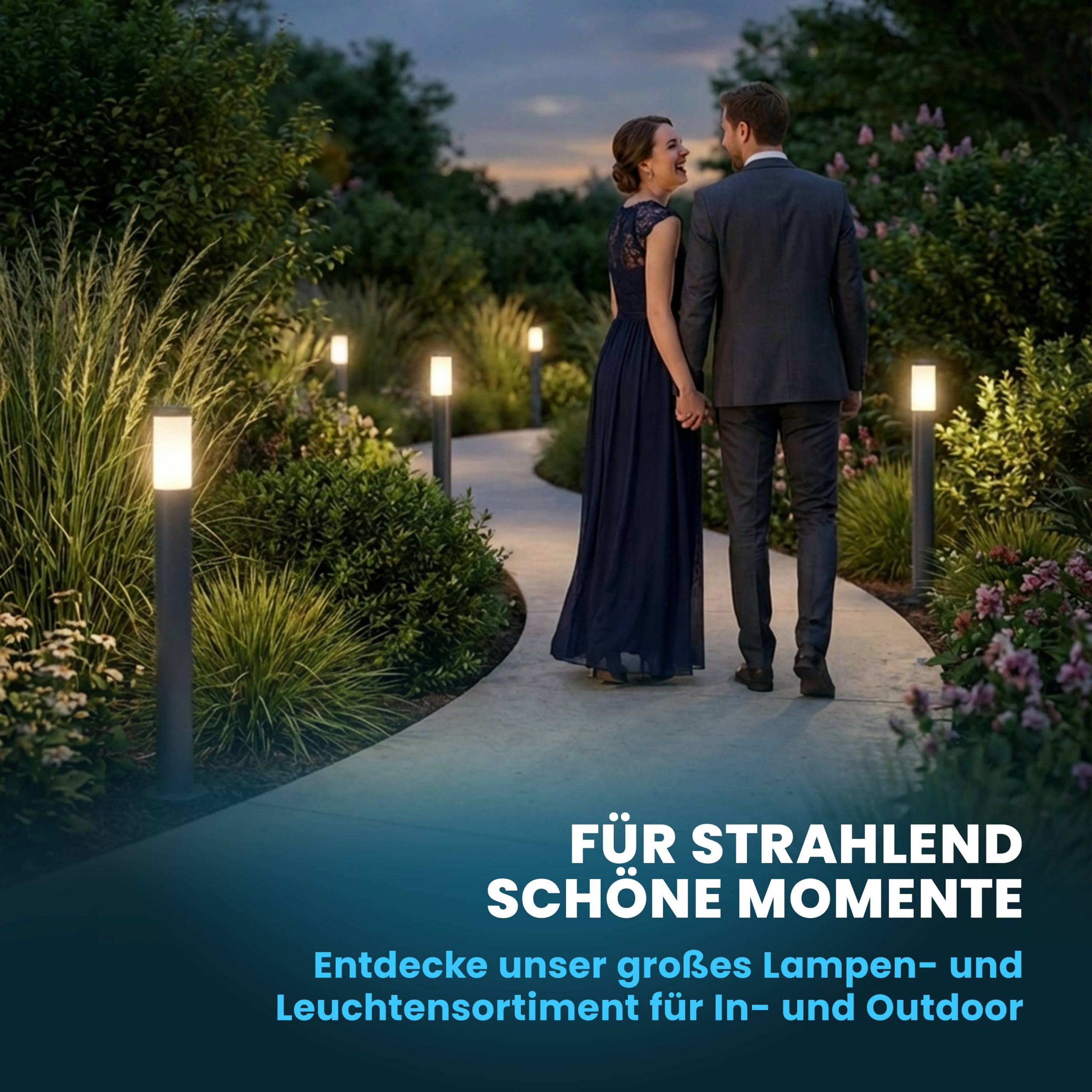 Wegeleuchte Ivy Edelstahl Anthrazit mit Sensor