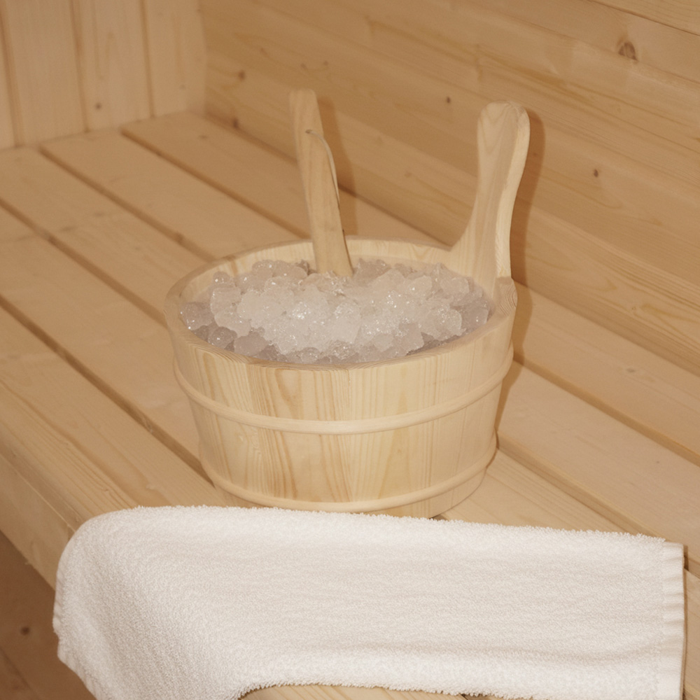 Outdoor Fasssauna LAHTI M - 195 x 120 cm für 2 Personen
