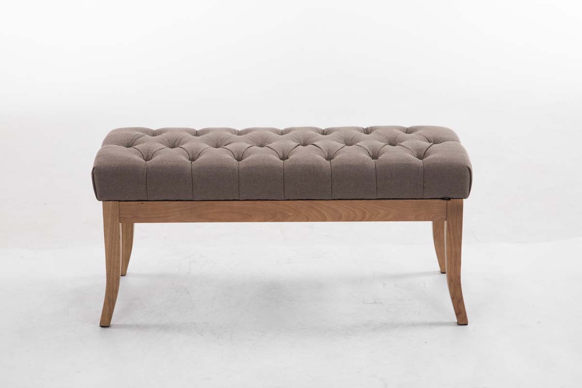 Sitzbank Ramses Stoff antik-hell 100, taupe