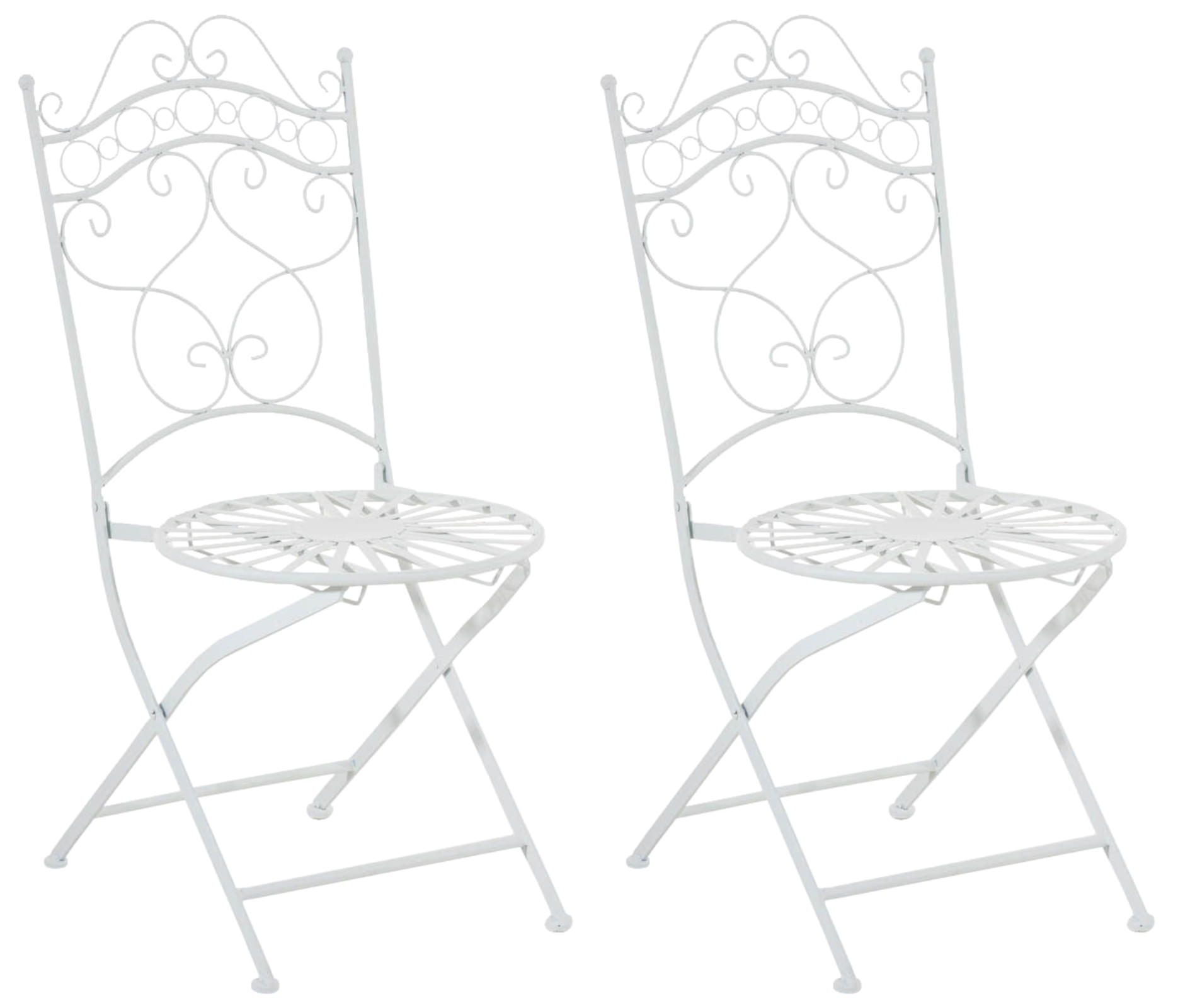2er Set Stühle Indra, weiß
