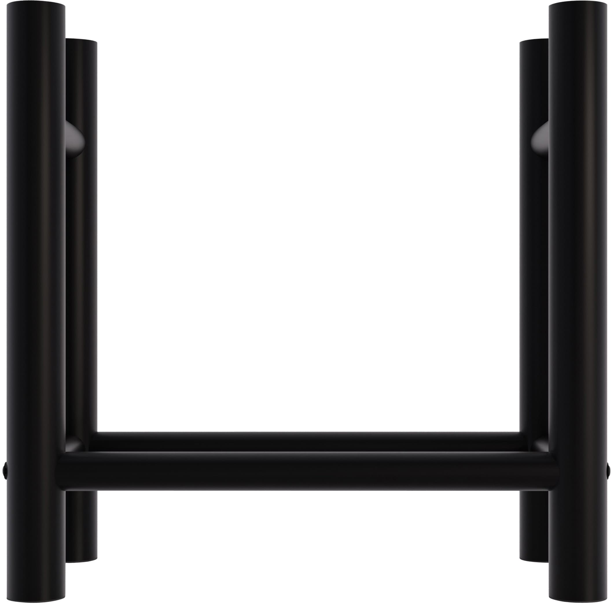 Kaminholzständer Medya rund 30x60x60 cm, schwarz