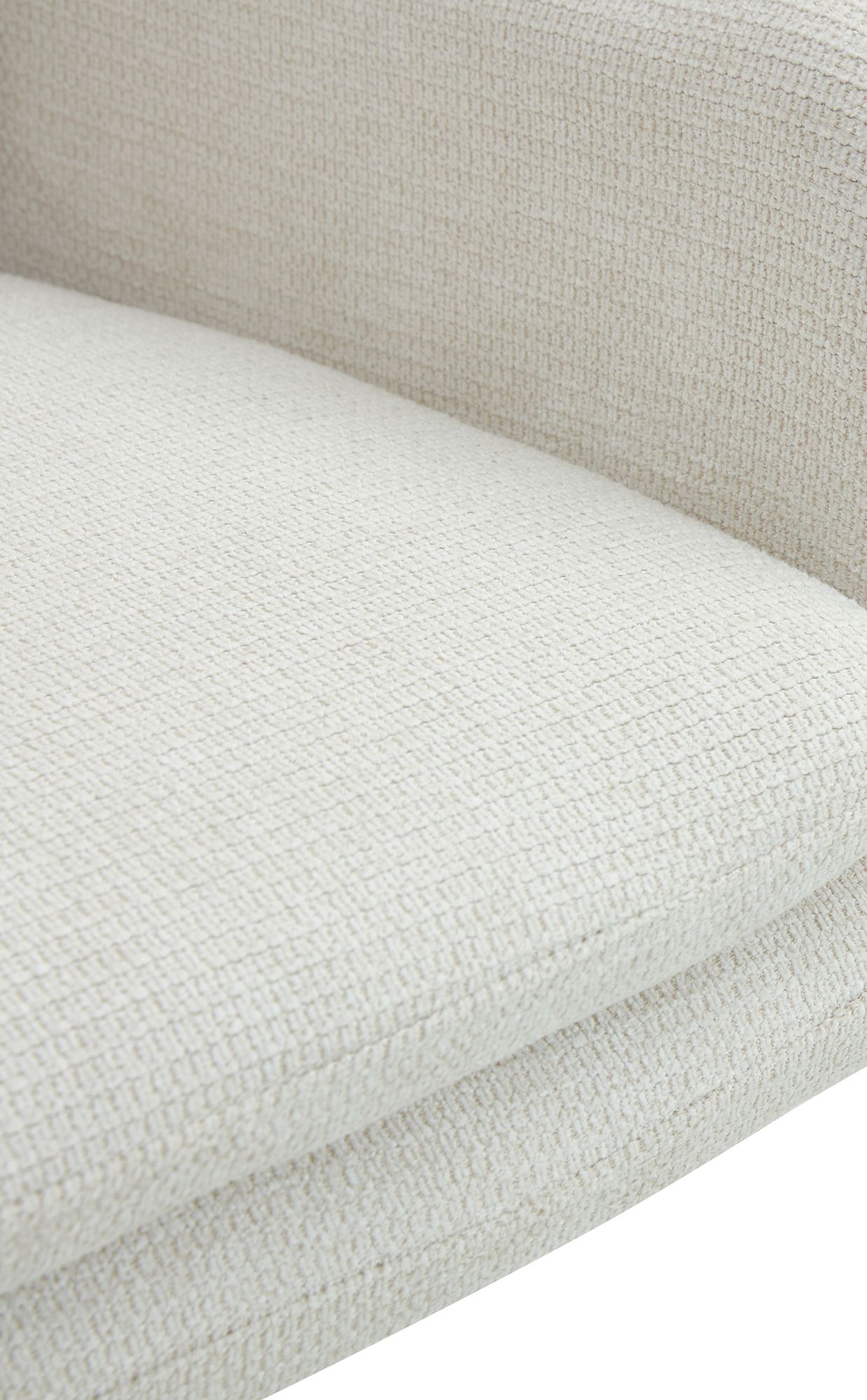 2er Set Esszimmerstuhl Pickett Stoff, creme