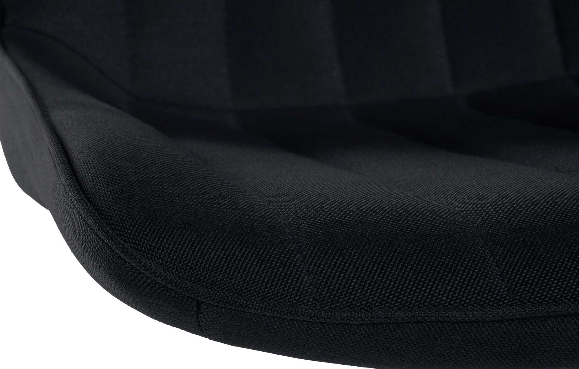 Barhocker Toni Stoff chrom, schwarz