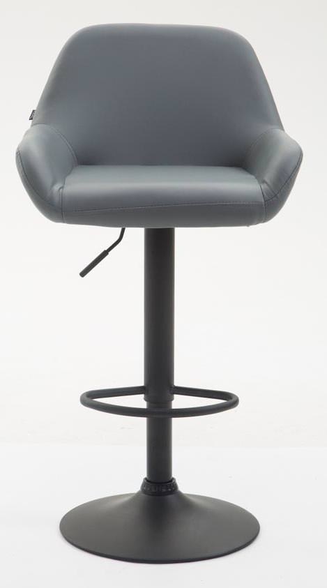 2er Set Barhocker Braga Kunstleder schwarz, grau