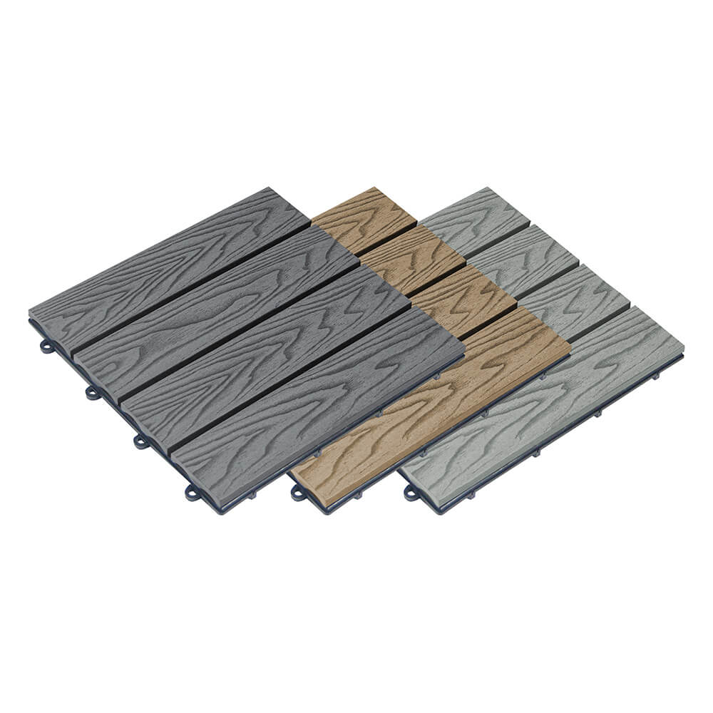 WPC Klickfliesen BAVARO PREMIUM - Anthrazit 10 m²