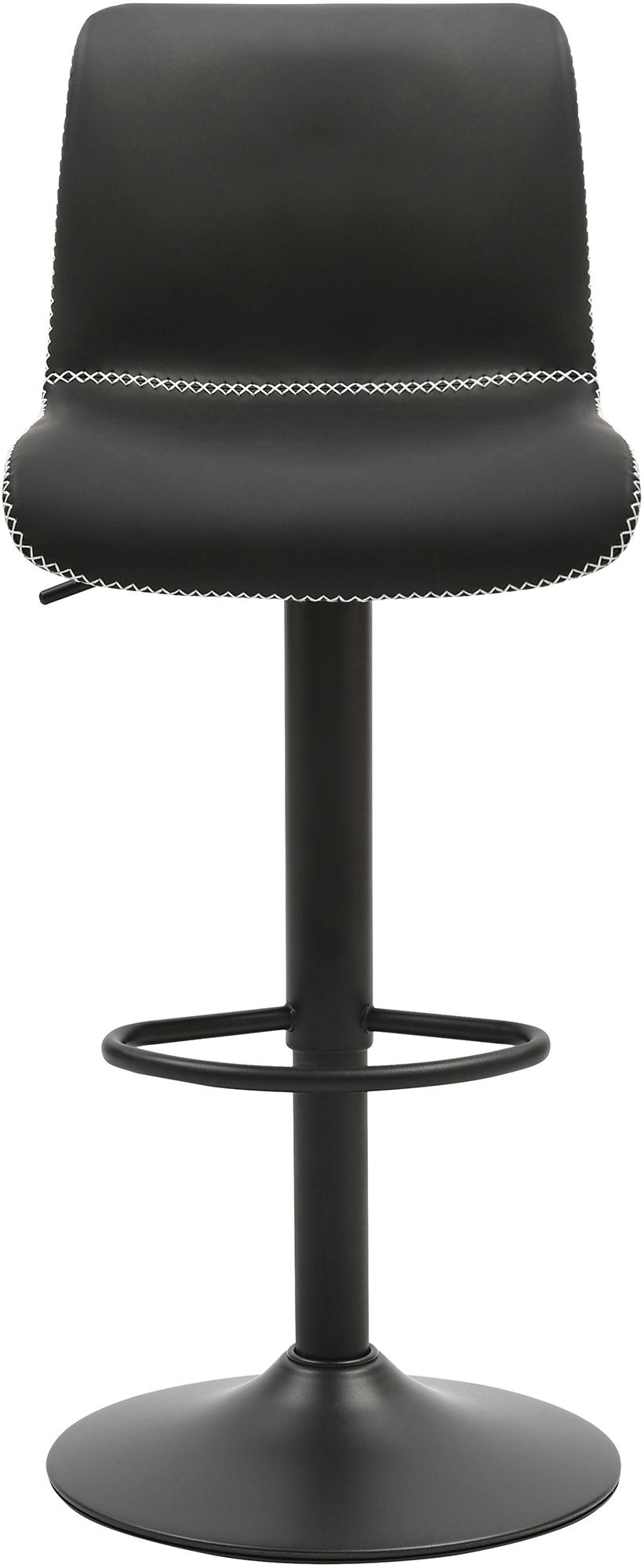 Barhocker Henchy Kunstleder, schwarz