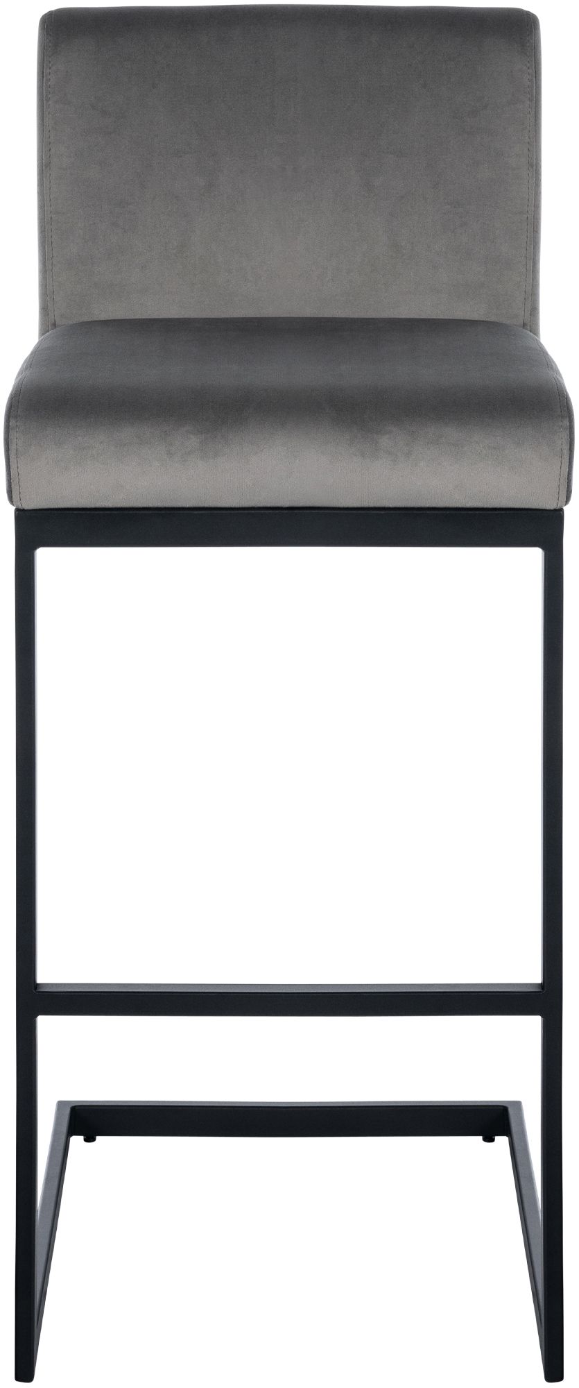 Barhocker Hopewell Samt B, grau