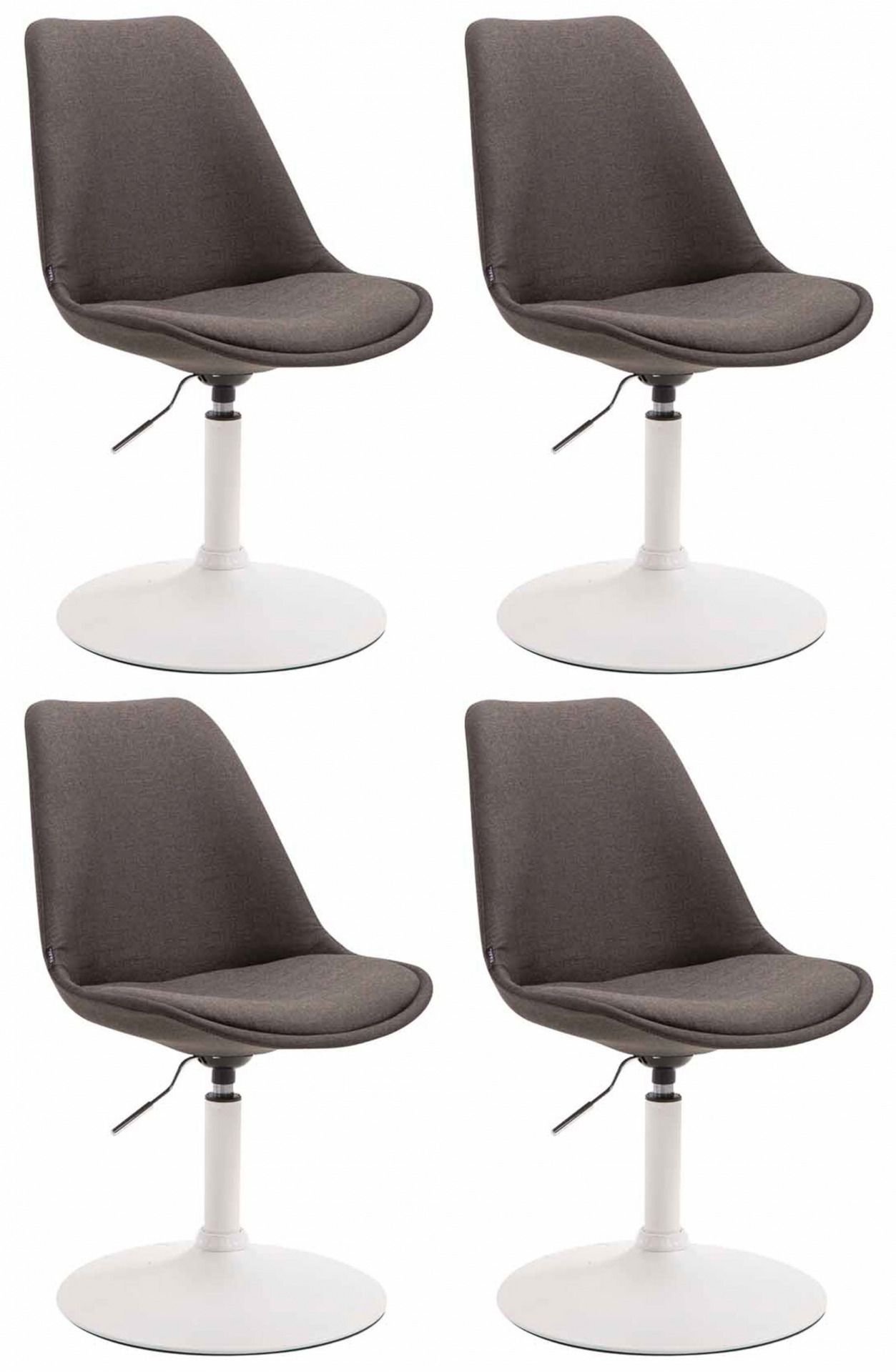 4er Set Stühle Maverick W Stoff, dunkelgrau