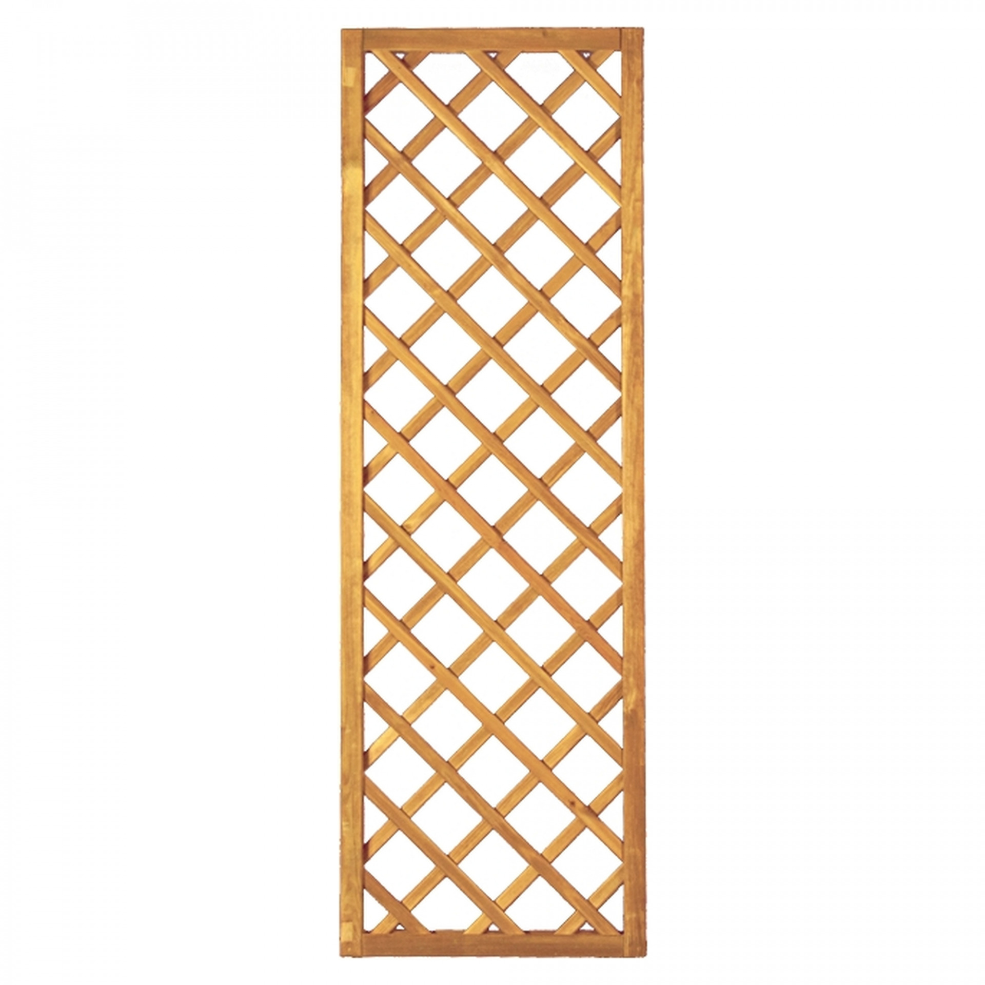 Diagonal-Rankzaun 60 x 180 cm, MW 10 x 10 cm, Rahmen 45/45 mm, kdi grün, Leisten 12 x 30 mm, genagelt