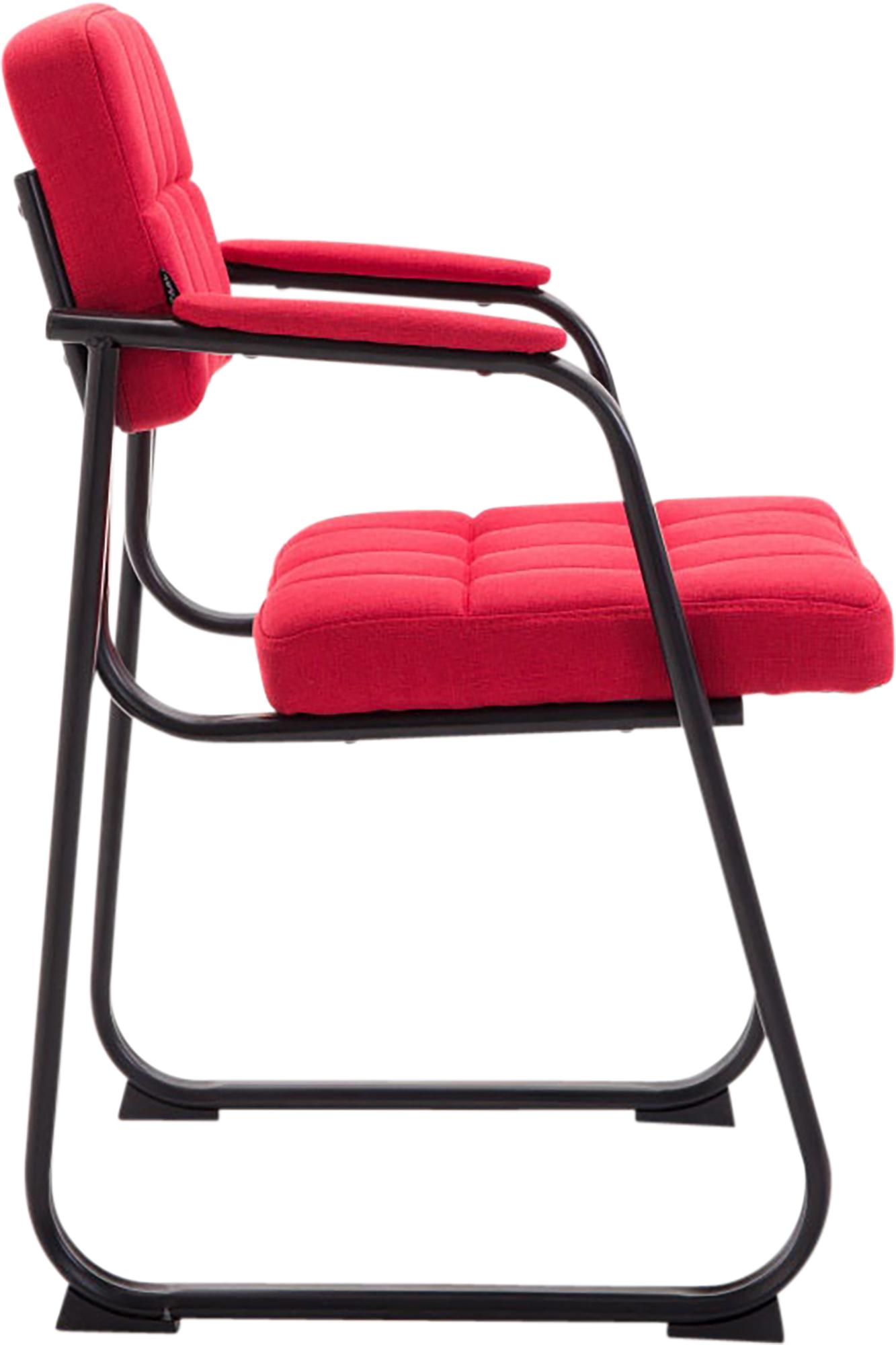 Besucherstuhl Canada B Stoff, rot