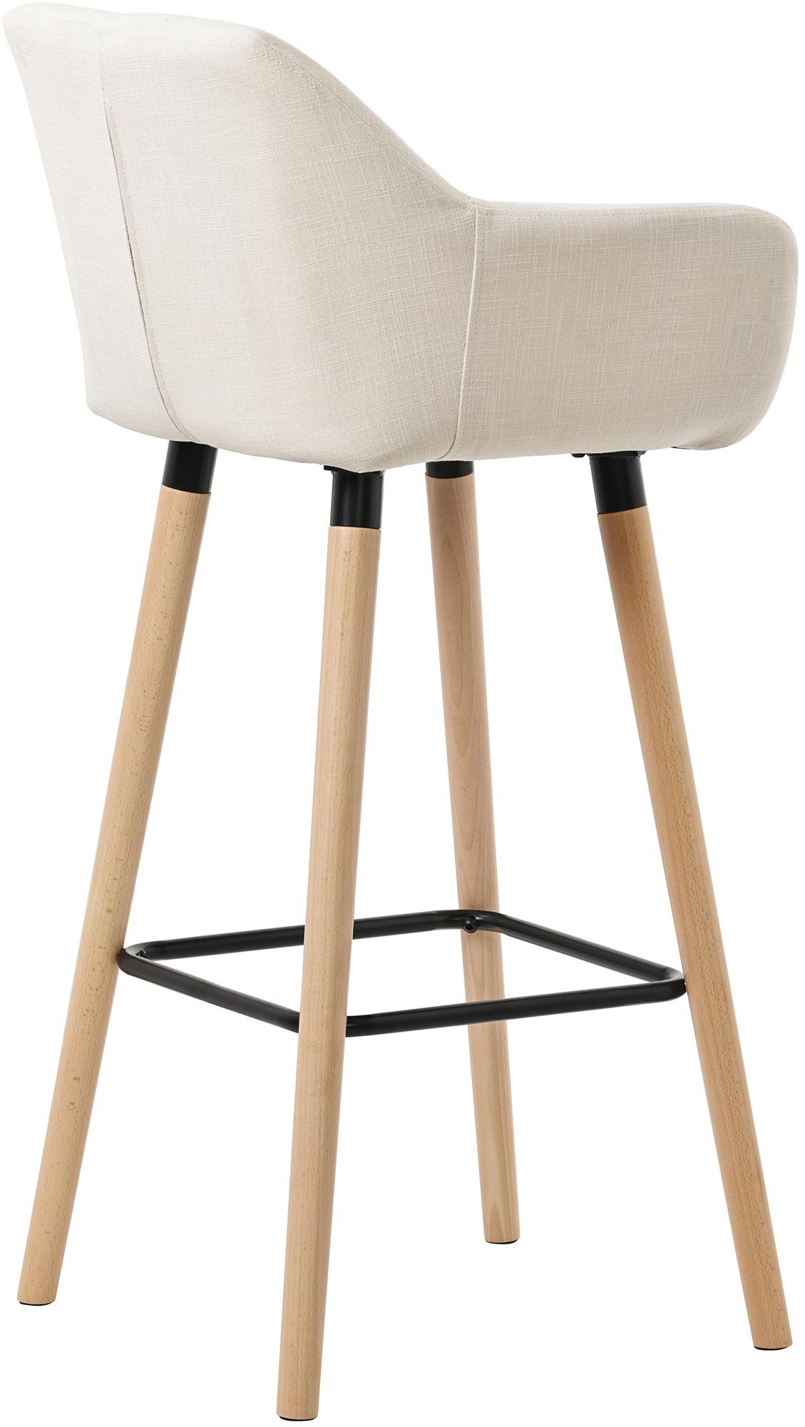 2er Set Barhocker Grant Stoff, beige