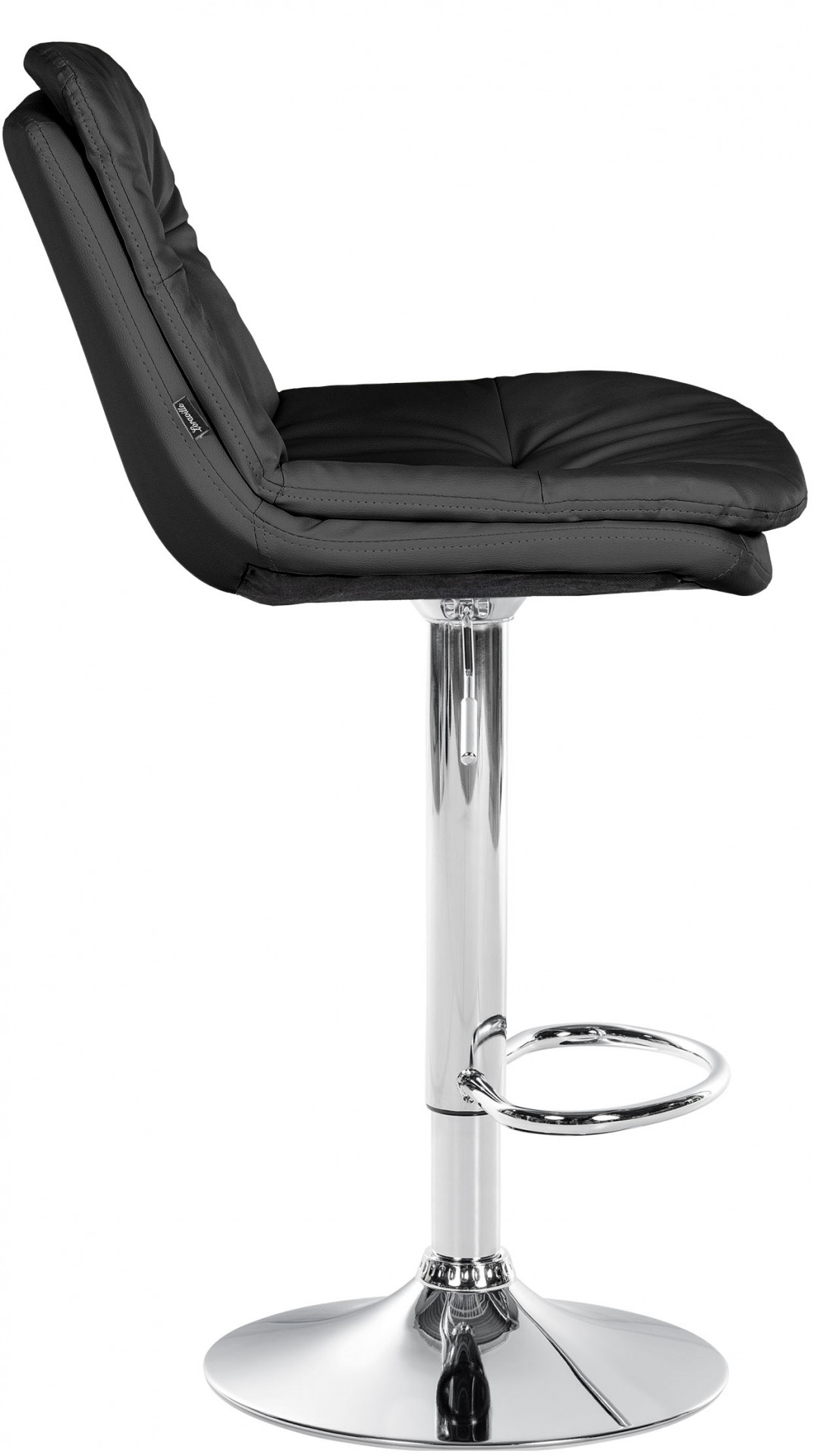 Barhocker Laurel Kunstleder chrom, schwarz