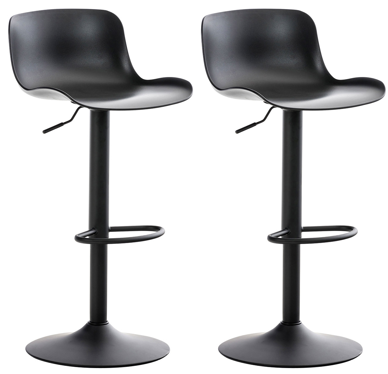 2er Set Barhocker Almada, schwarz