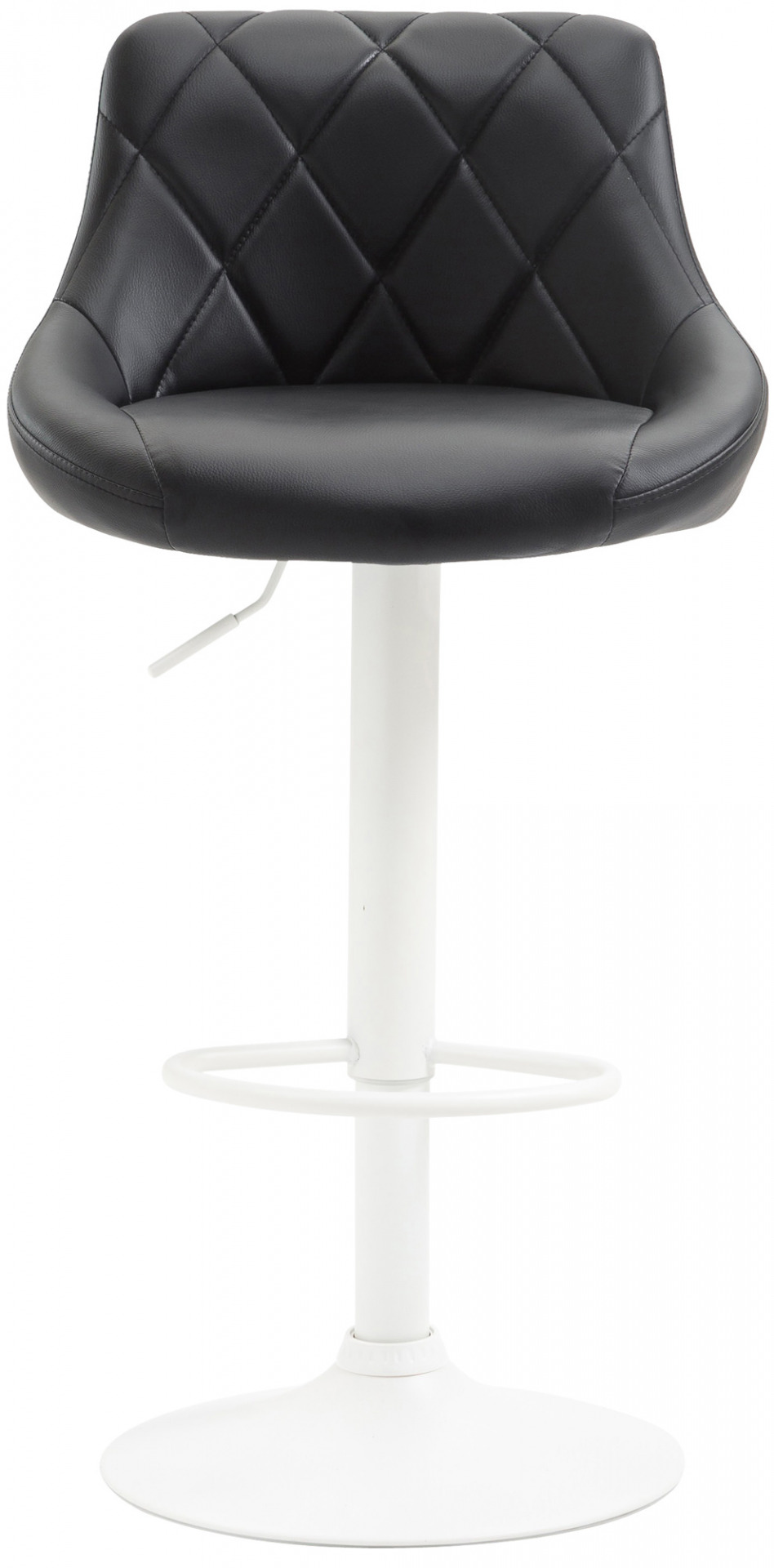 Barhocker Lazio Kunstleder weiß, schwarz