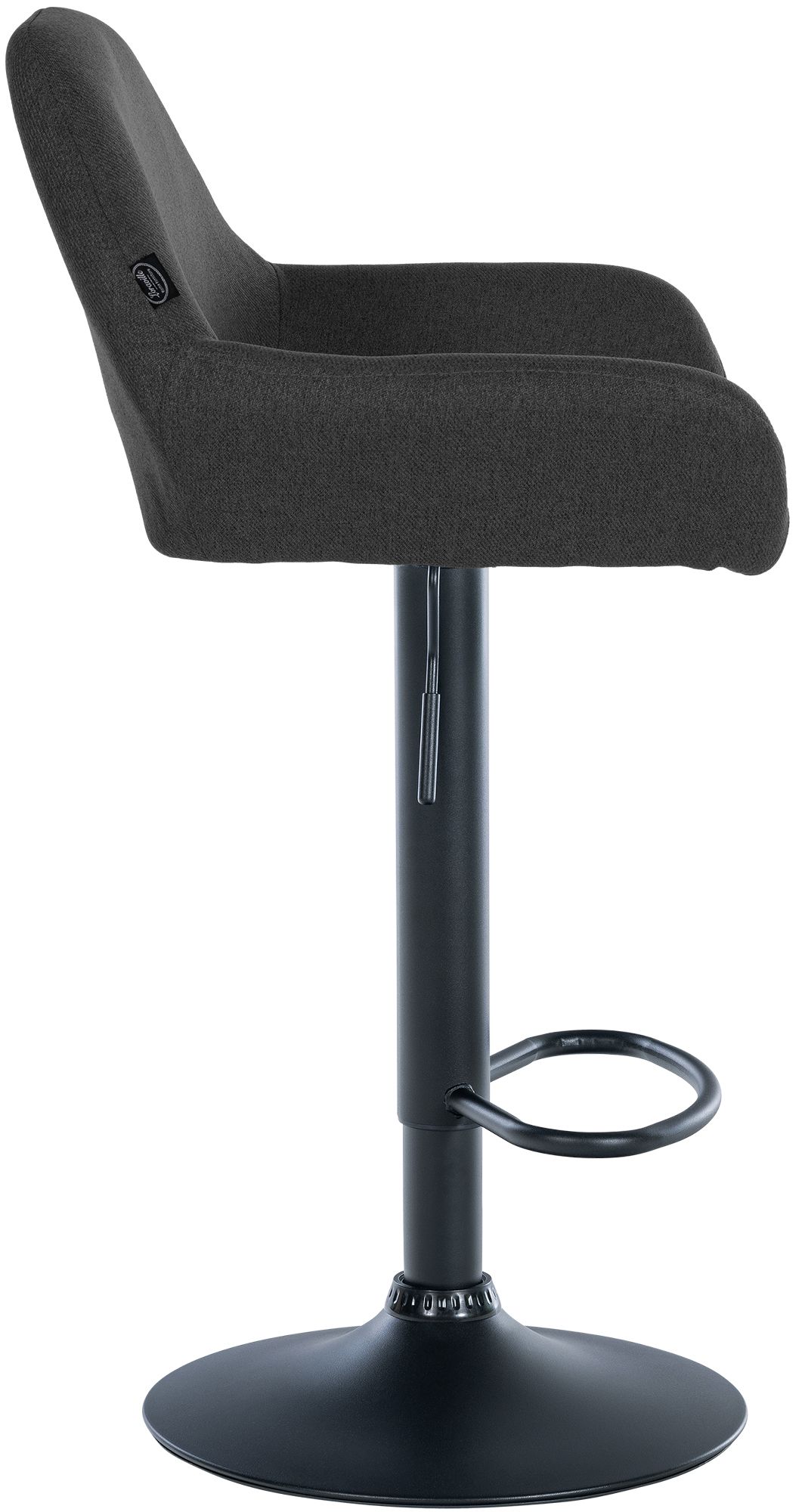 Barhocker Braga Stoff B, dunkelgrau