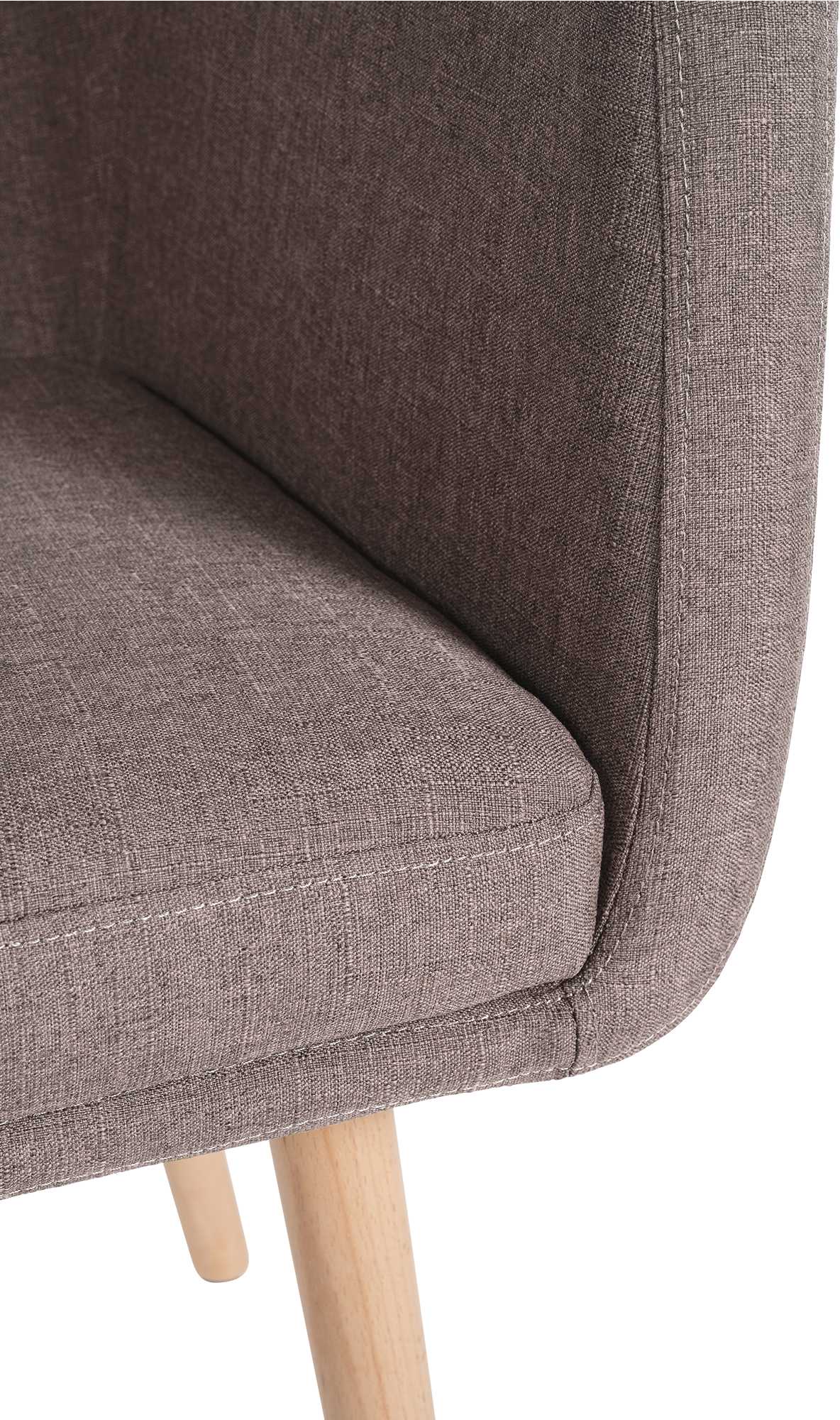 Besucherstuhl Utrecht Stoff natura, taupe