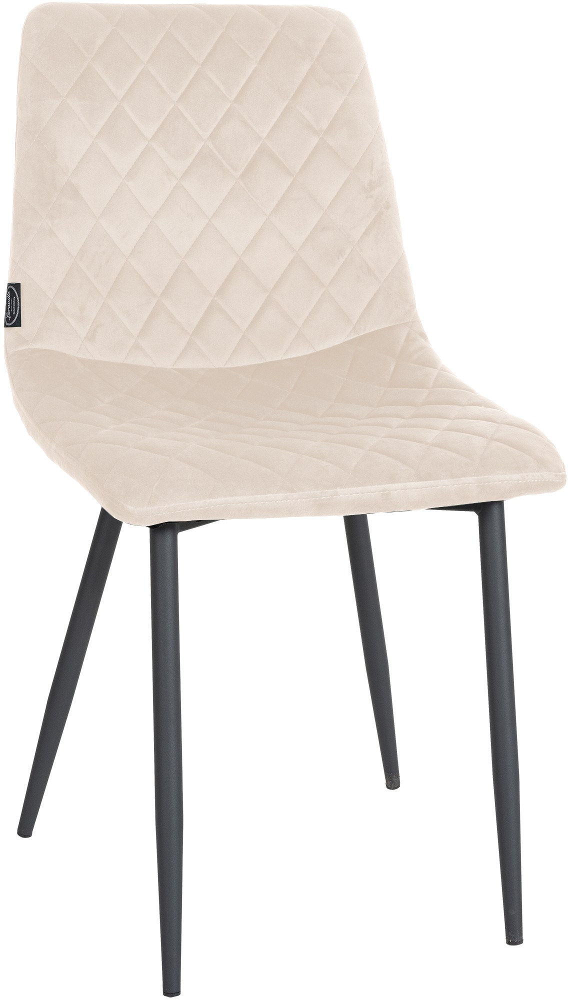 Stuhl Telde Samt, creme