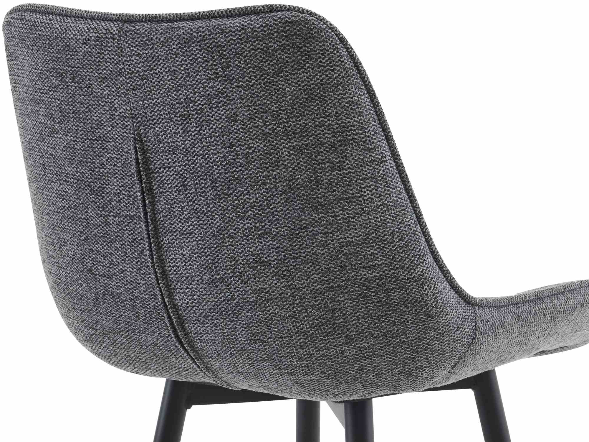 Barhocker Dartford Stoff, dunkelgrau