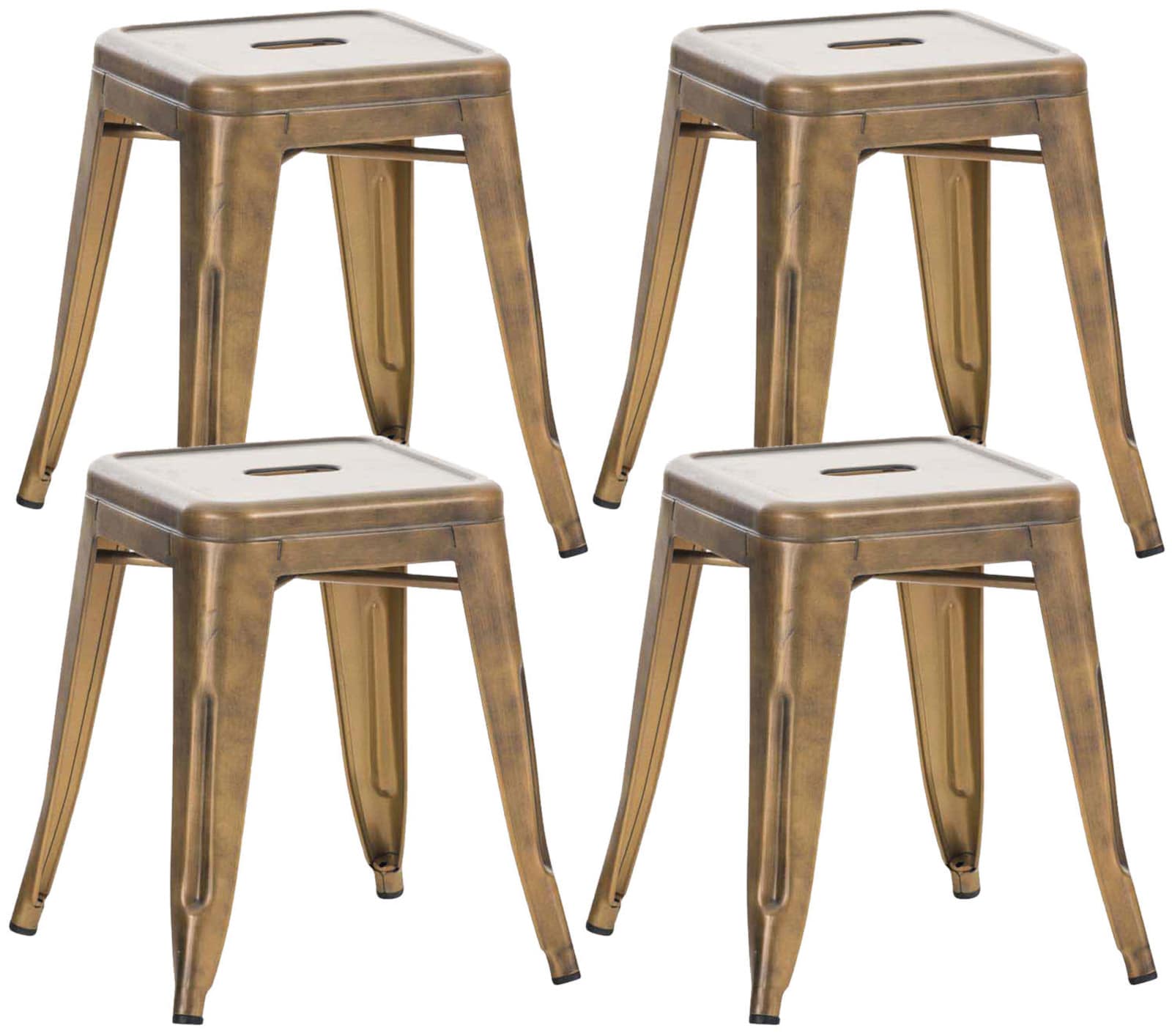 4er Set Hocker Armin, gold