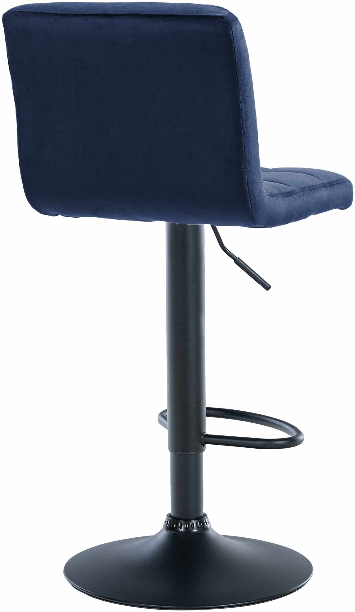 2er Set Barhocker Peru Samt schwarz, blau