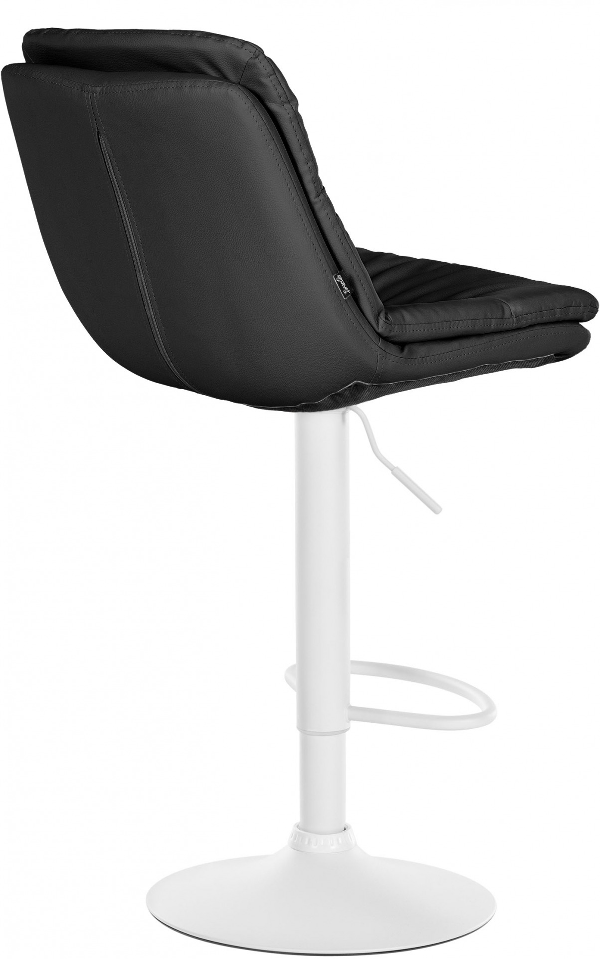 Barhocker Laurel Kunstleder weiß, schwarz
