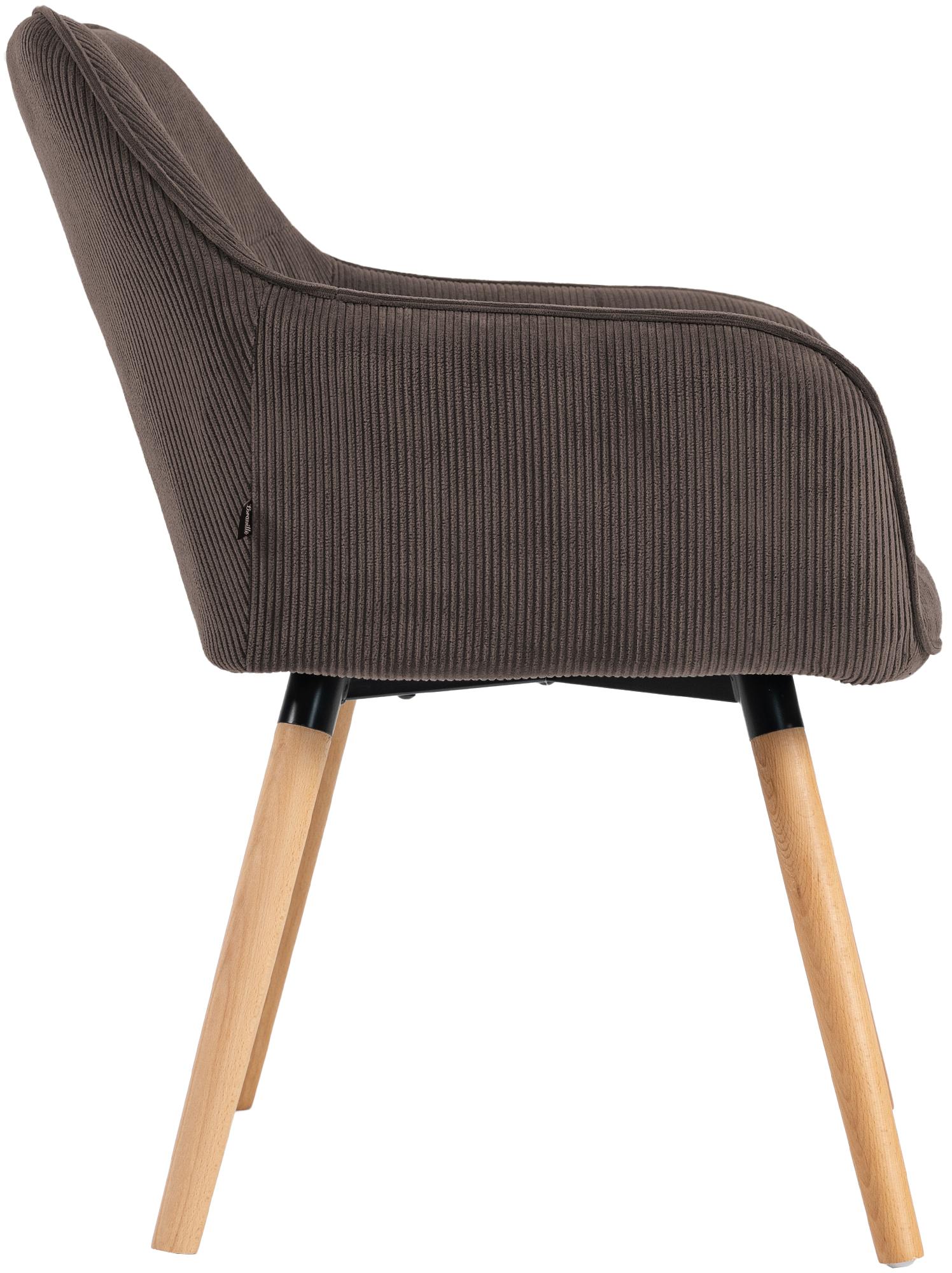 Esszimmerstuhl Vienna Cord natura, braun
