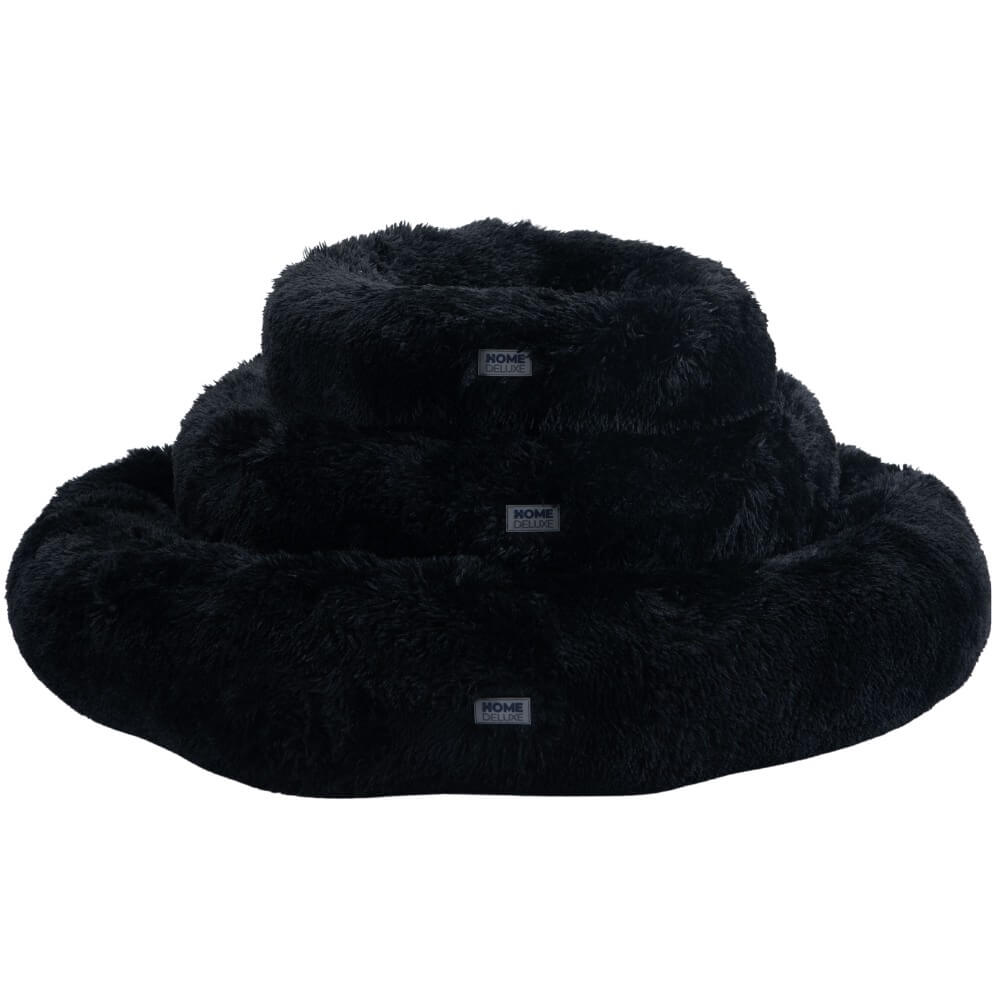 Haustierbett MUFFIN - 80 x 80 cm Schwarz