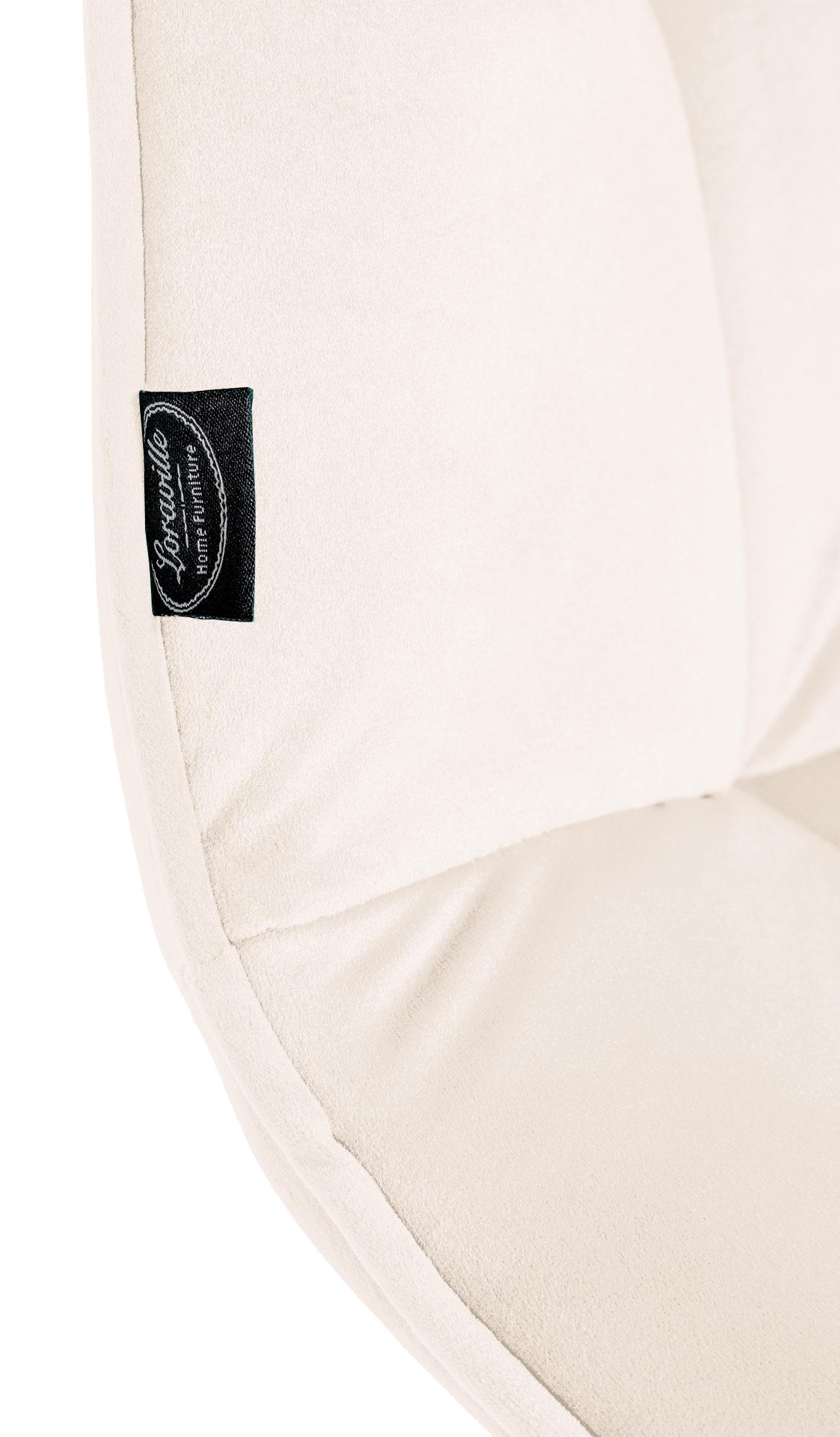 Esszimmerstuhl Vermont Samt, creme