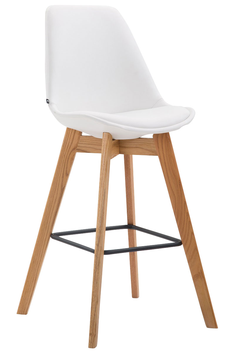 Barhocker Metz Kunstleder Natura, weiß