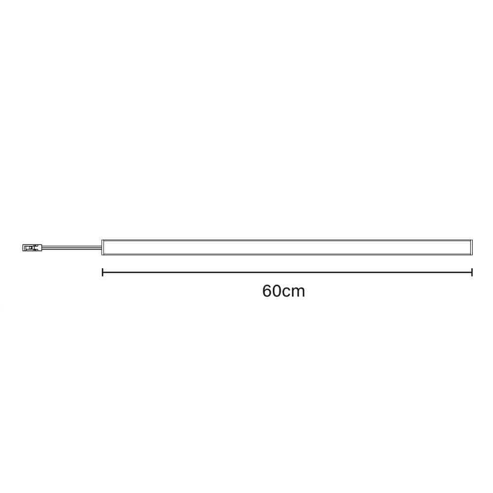 LED Lichtleiste für Akustikpaneel NOX - Ergänzungsset 2 x 60 cm