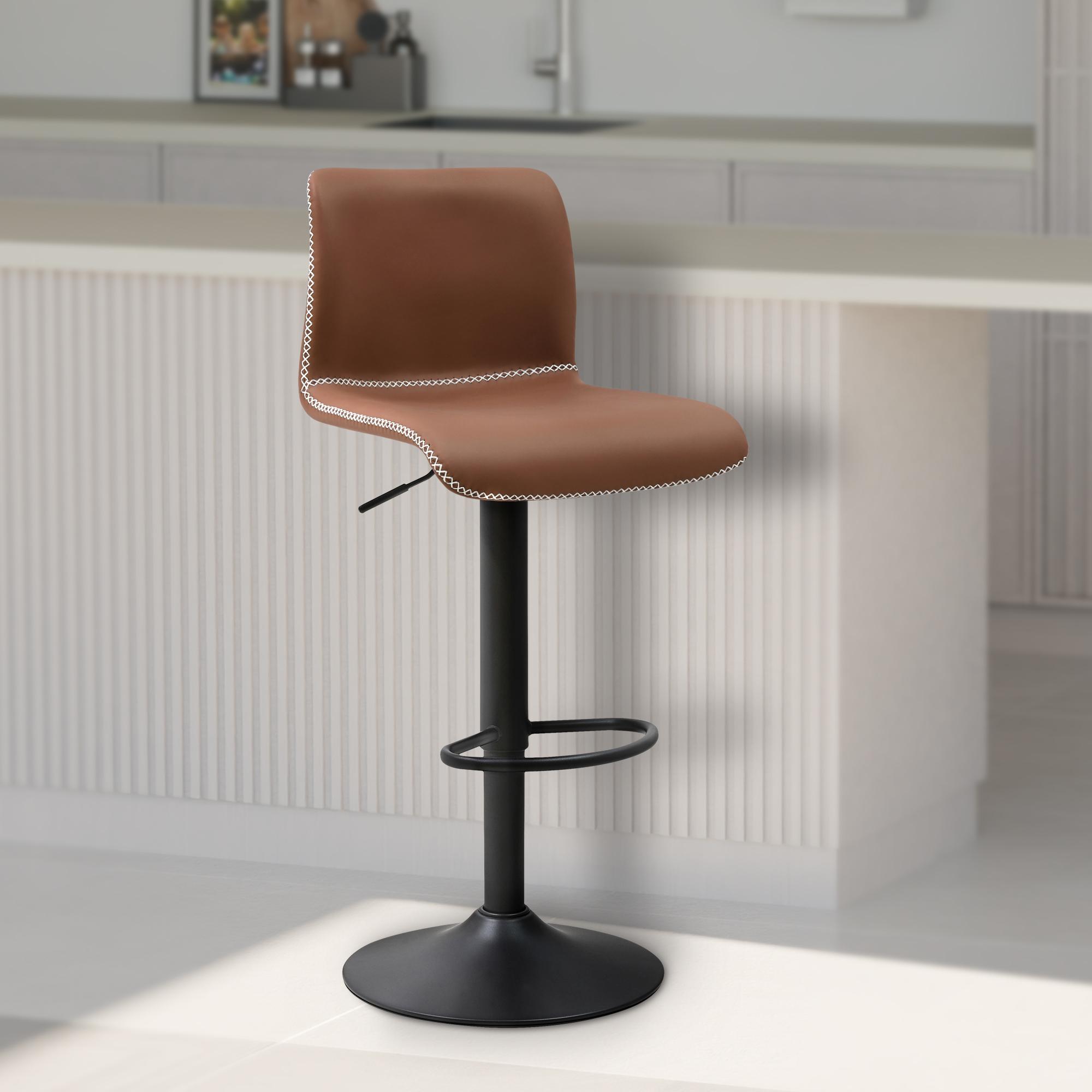 Barhocker Henchy Kunstleder, braun