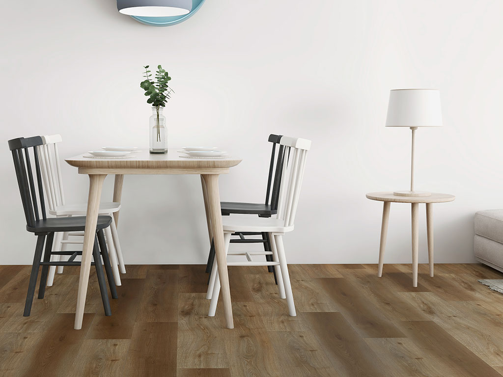 Click-Vinyl CHECK comfort 2504 Kerz Eiche Breitdiele inkl. Trittschall (Kork)