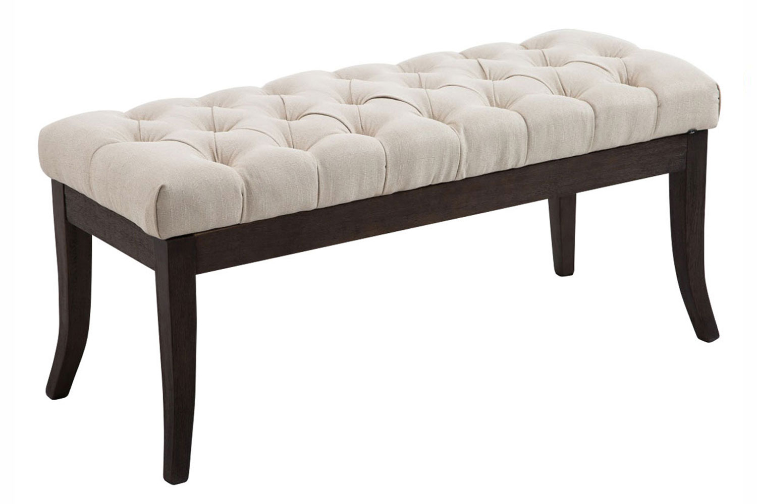 Sitzbank Ramses Stoff antik-dunkel 100, creme