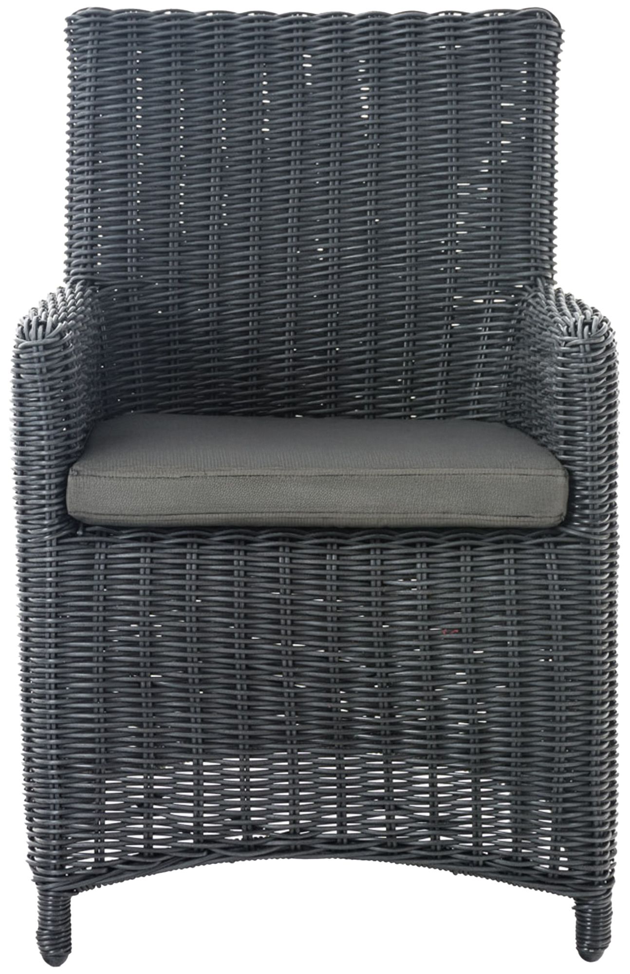4er Set Stuhl Fontana / Sankt Marlo Anthrazit 5mm, schwarz