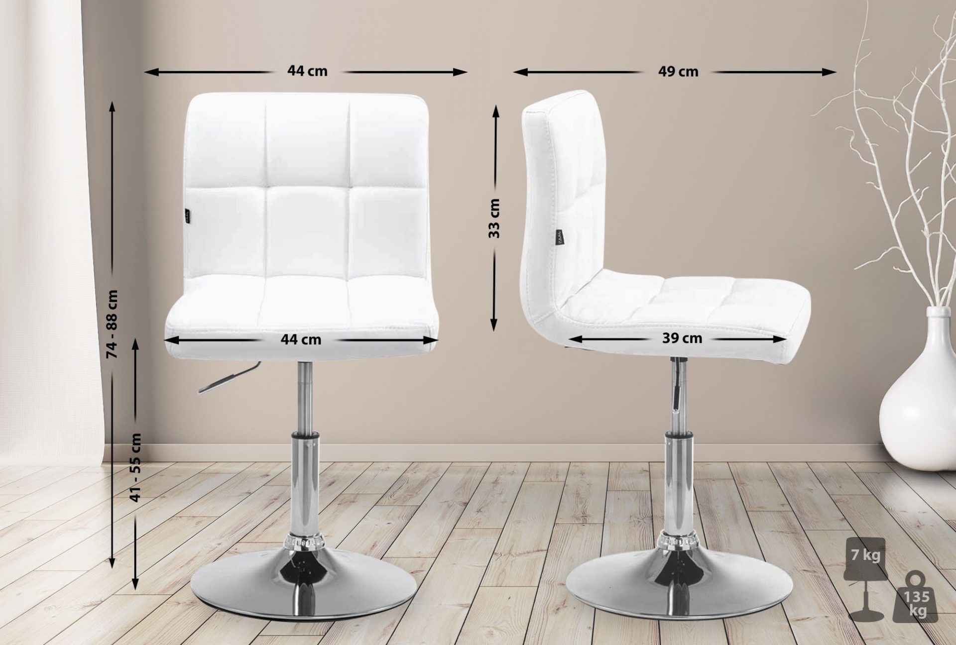Palma Lounger V2, weiß