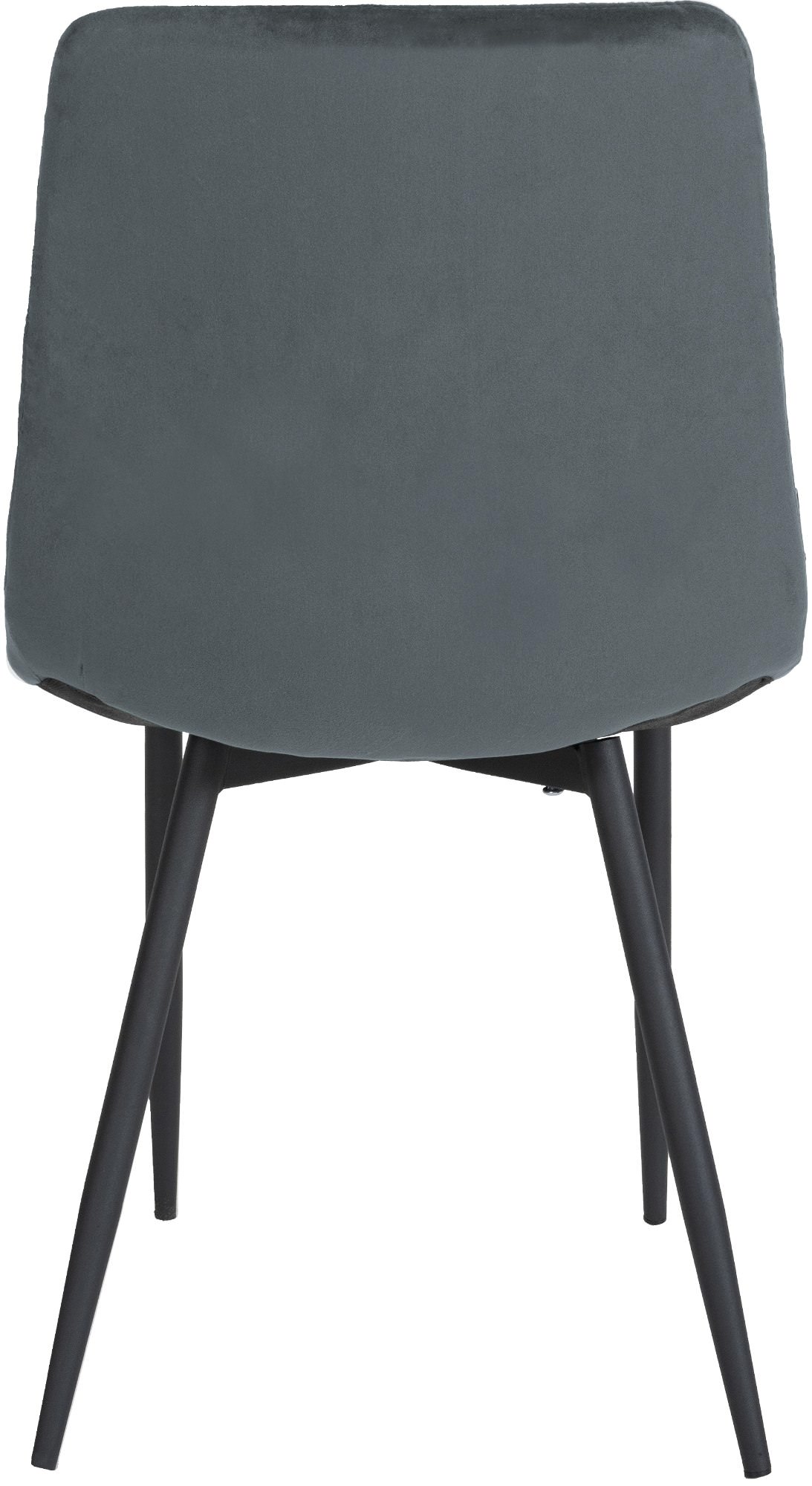 4er Set Stühle Telde Samt, dunkelgrau