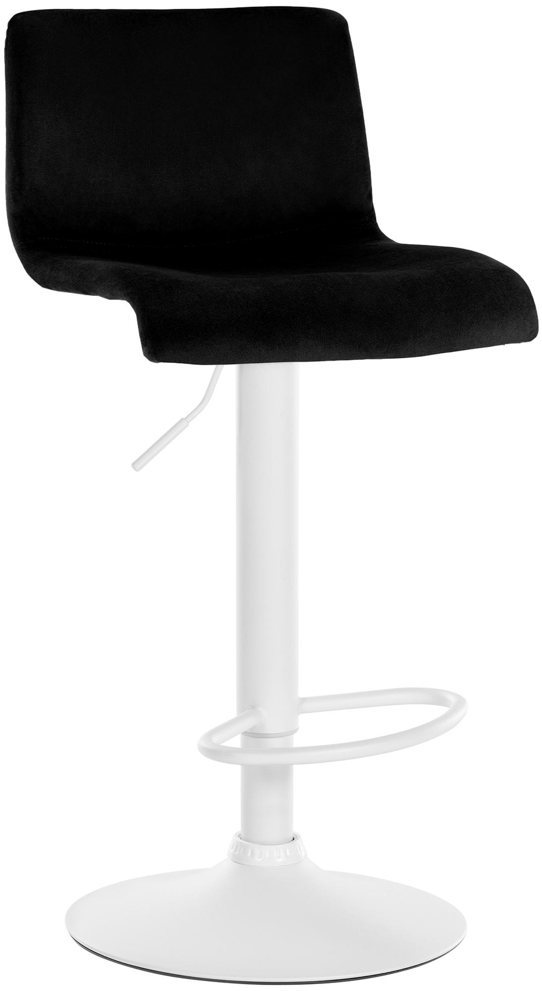 Barhocker Hoover Samt W, schwarz