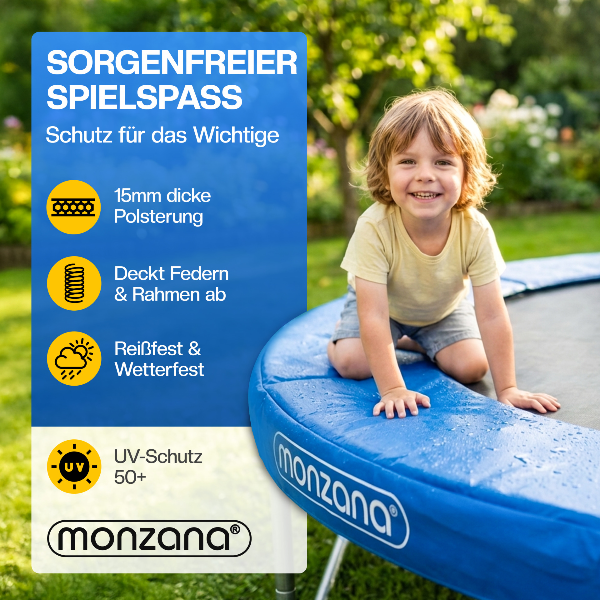 Trampolin Randabdeckung Blau Ø244cm V1