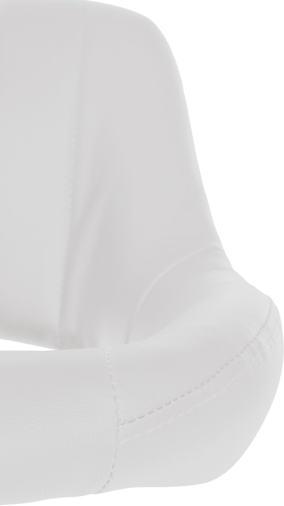 Barhocker Milet Kunstleder chrom, weiß
