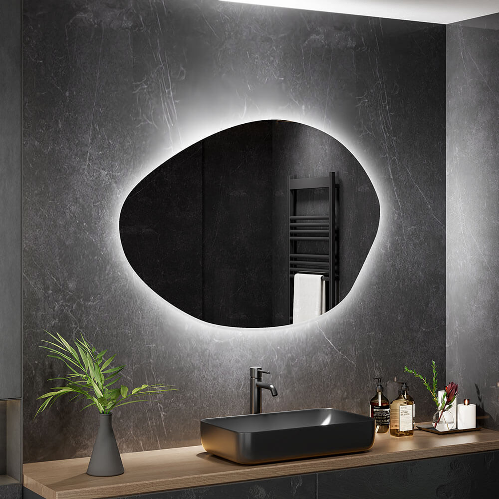 LED-Spiegel MAY asymmetrisch - 60 x 80 cm
