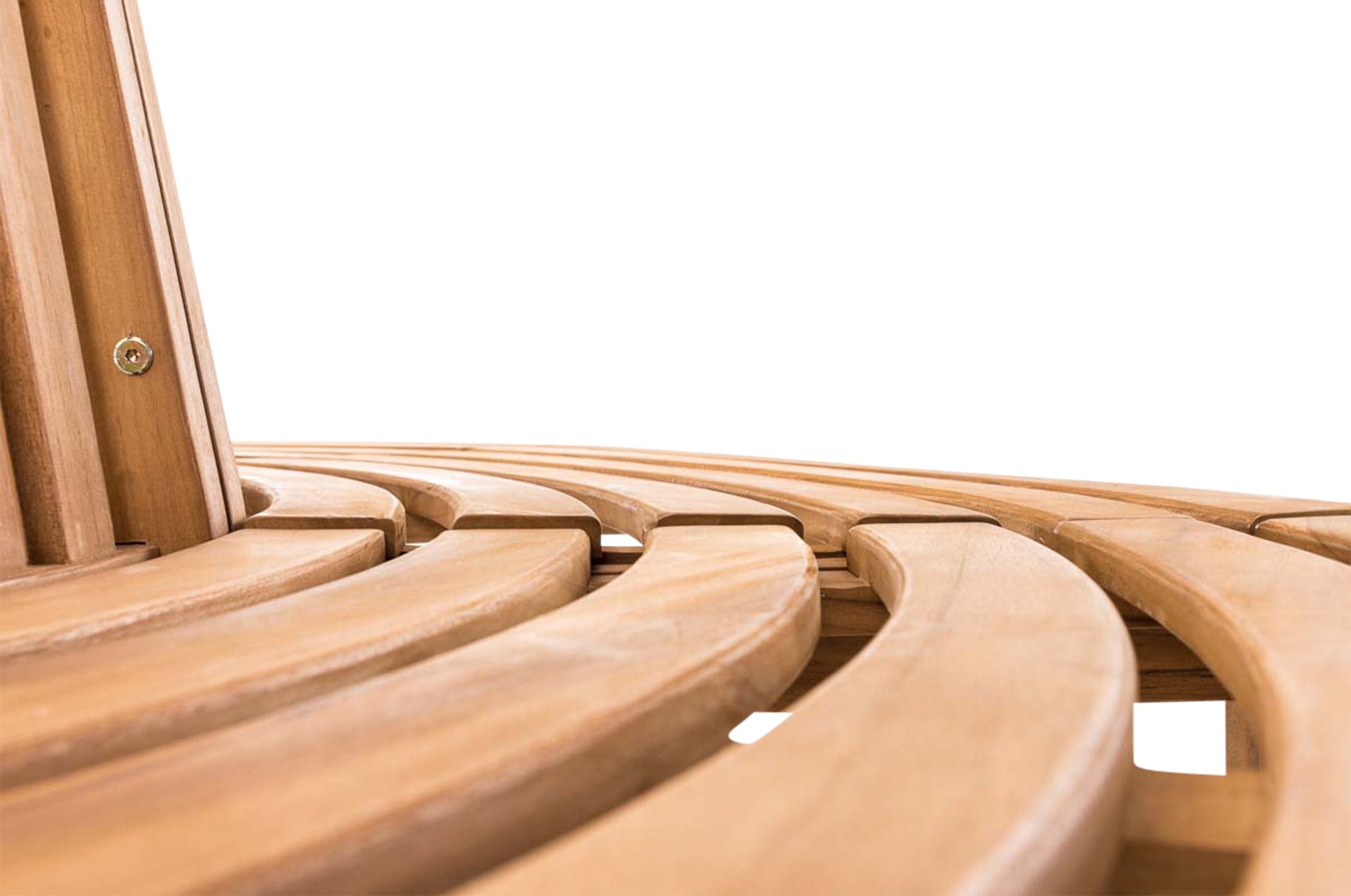 Baumbank Leming halbrund 200 cm, teak