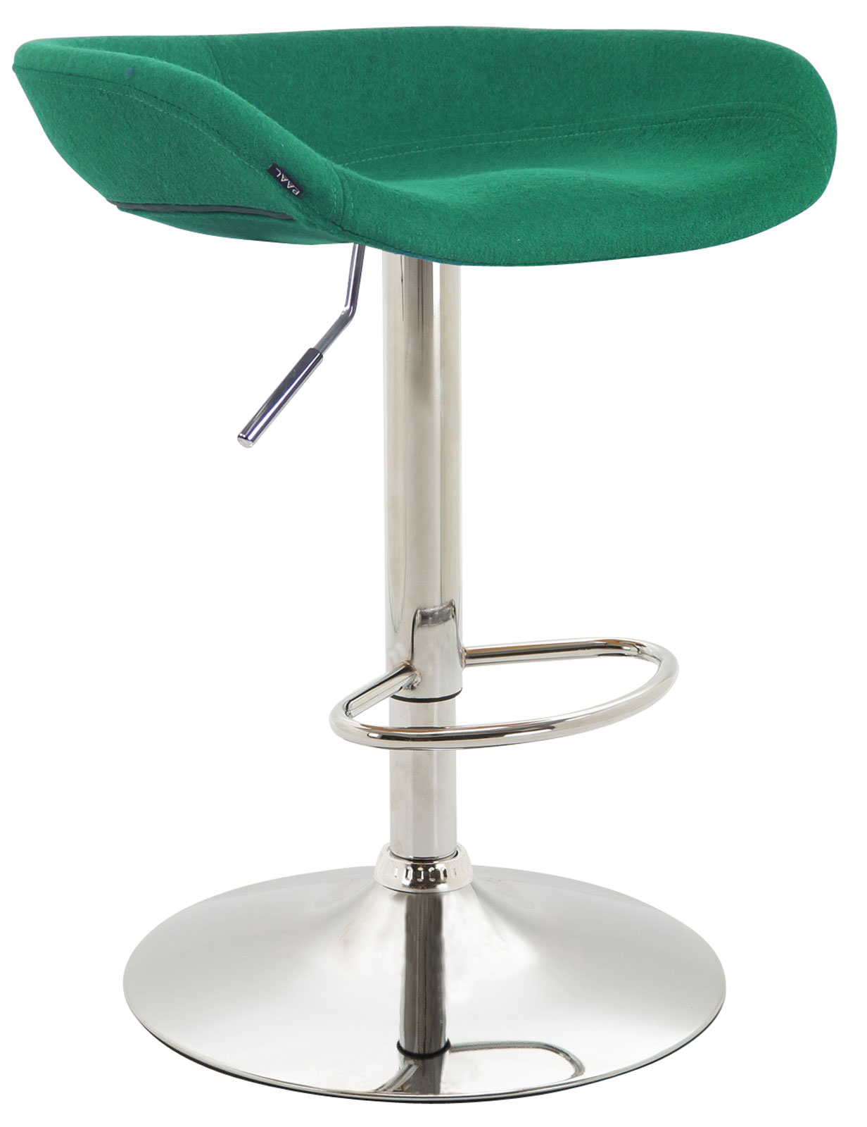 Barhocker Anaheim Filz chrom, grün